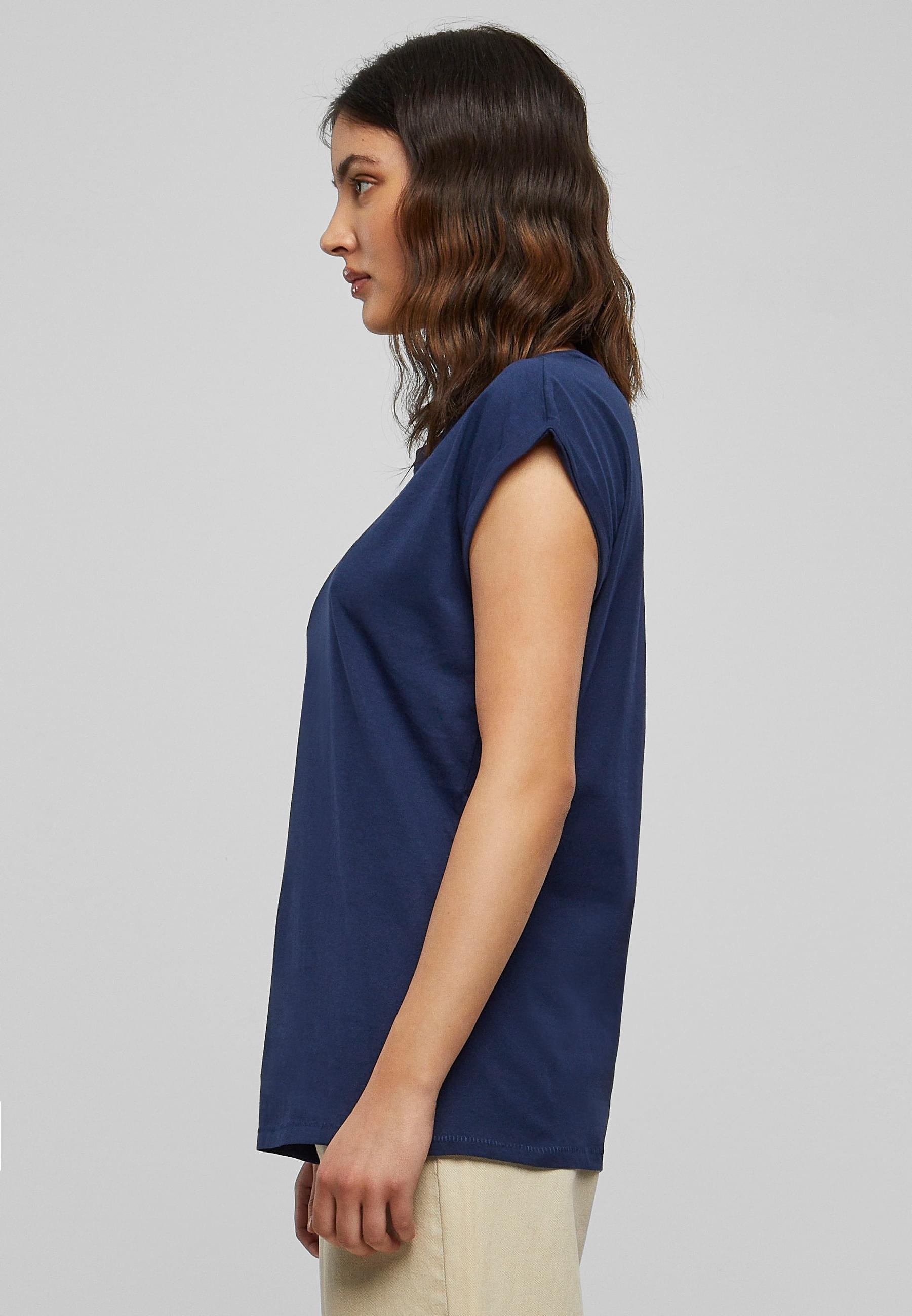 URBAN CLASSICS Kurzarmshirt »Urban Classics Damen Ladies Extended Shoulder Tee«, (1 tlg.)