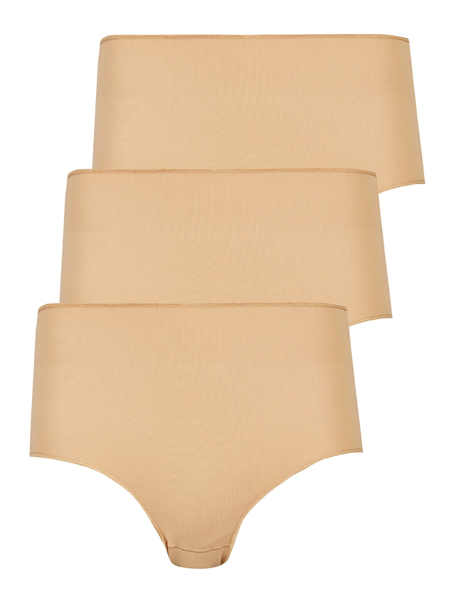 NINA VON C. Damen Taillenslip "3er Pack Damen Taillenslip Secret", Gr. 44, beige, Obermaterial: 95% Polyamid PA. 5% Elasthan EL., Unterhosen