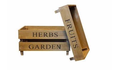 Kiste »Fruit Herbs Garden«, (Set, 3)