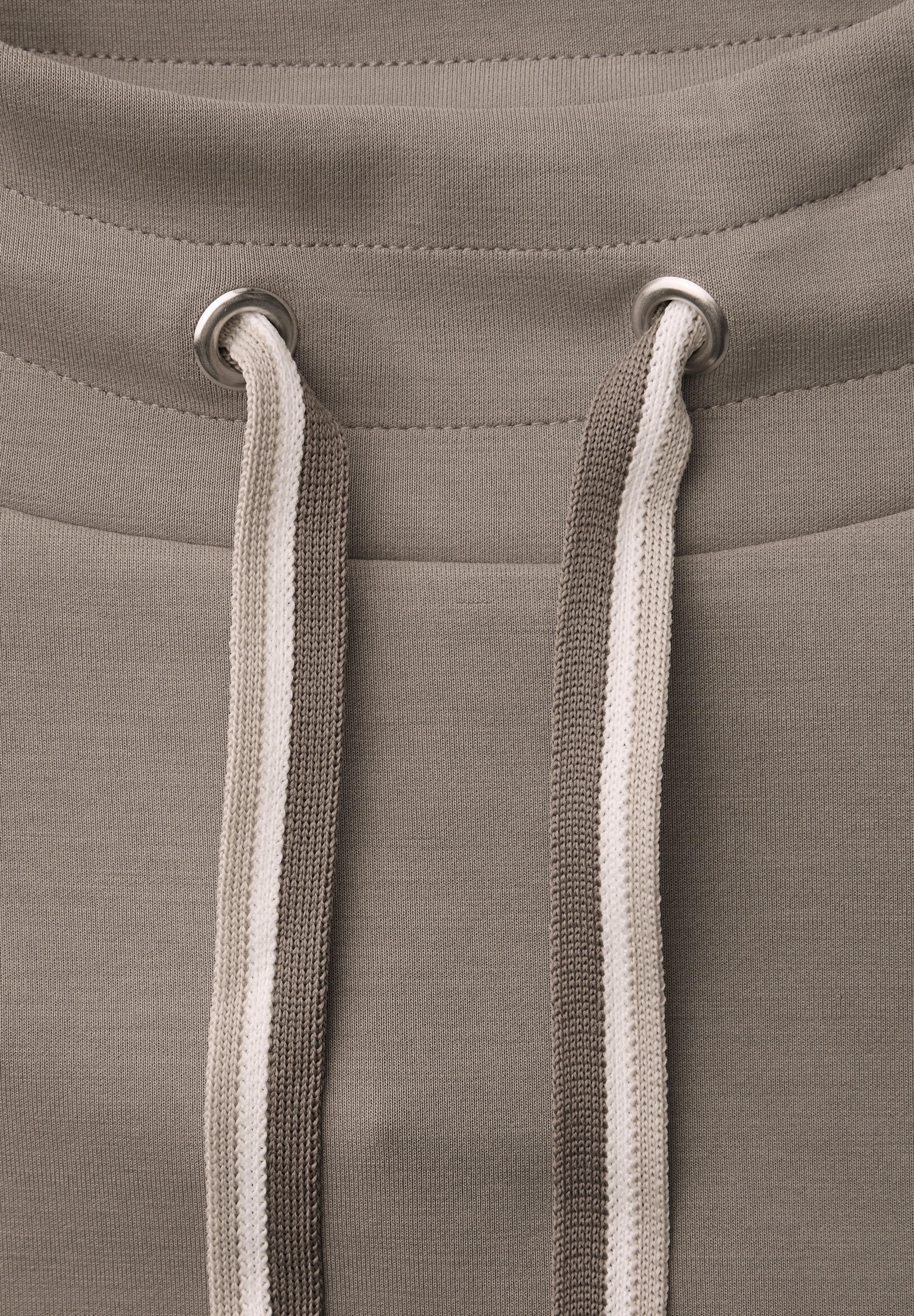 STREET ONE Langarmshirt mit Kordelzug und Schleife