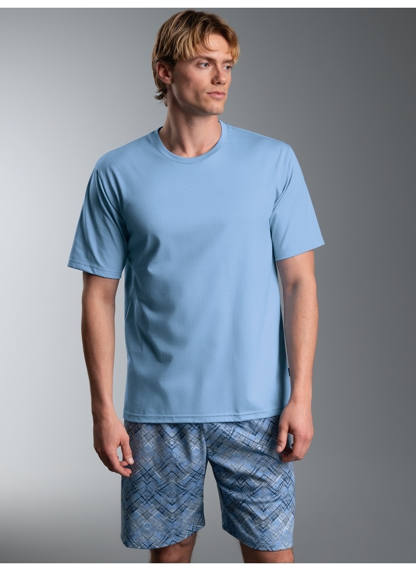 Trigema Schlafanzug "TRIGEMA Shorty-Pyjama mit Zickzackmuster" 1