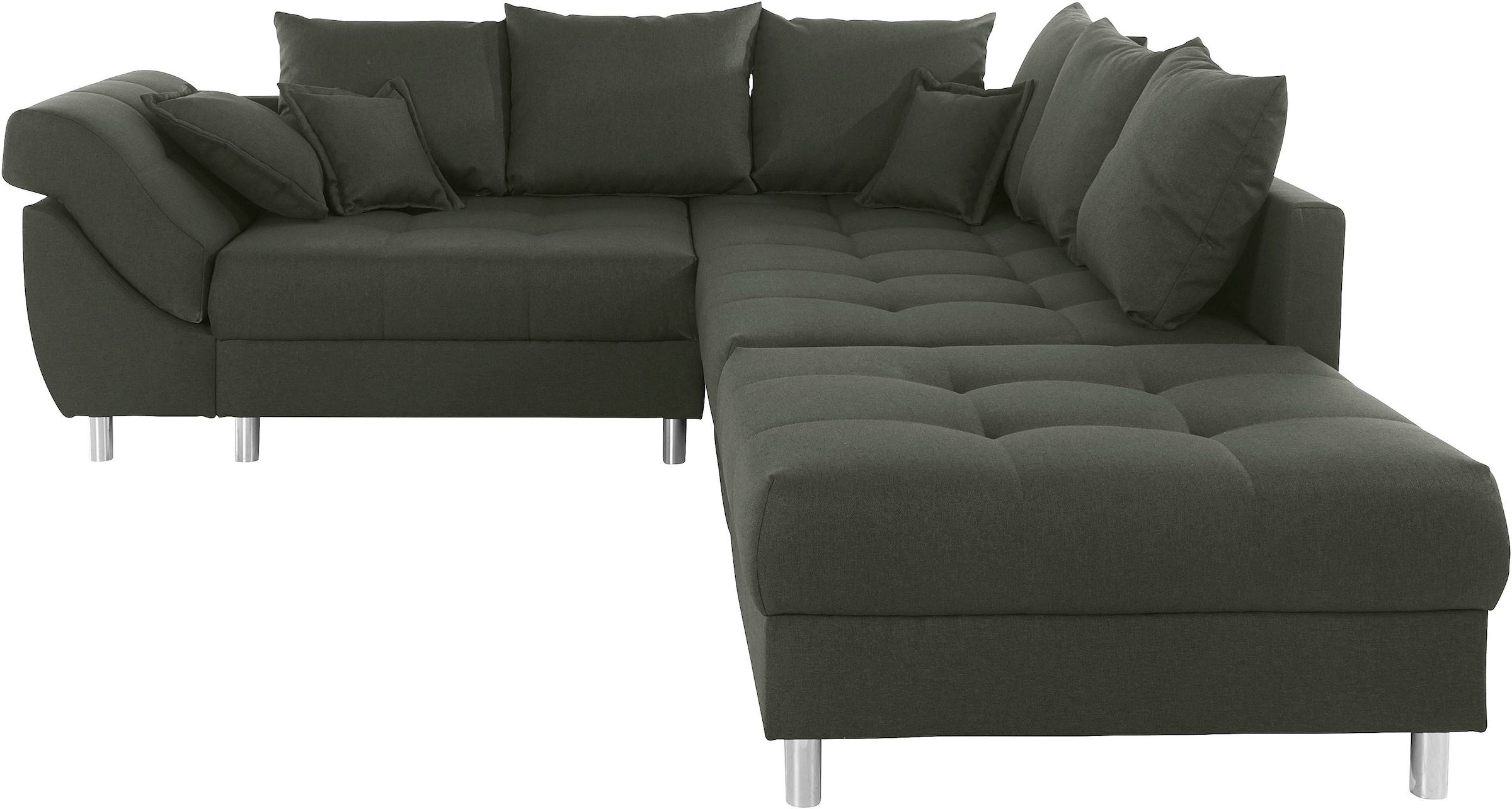 COLLECTION AB Ecksofa »(Spar-Set) Innsbruck L-Form und Hocker«, (Spar-Set), Ecksofa und Hocker, Recamiere links oder rechts montierbar