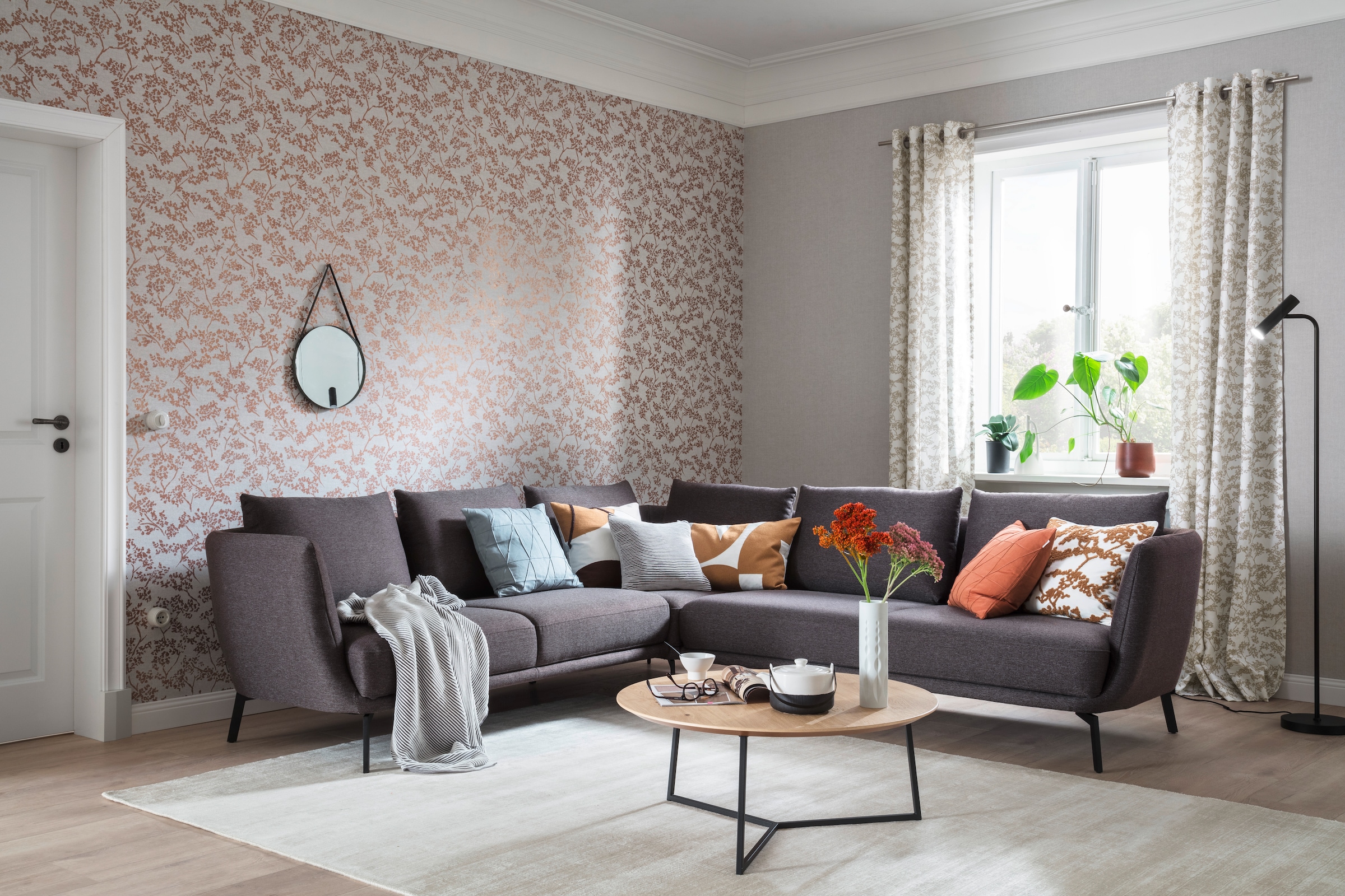 SCHÖNER WOHNEN-Kollektion Teppich »Alessa« rechteckig 5 mm Höhe Viskose, Wohnzimmer