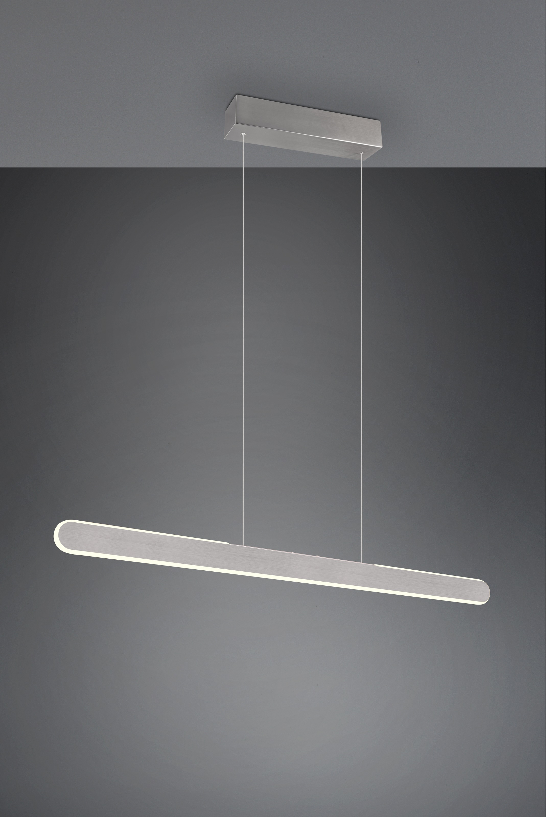 TRIO Leuchten LED Pendelleuchte »HELIOS, bis 150 cm höhenverstellbare LED Hängelampe 28W 3300 Lumen«, 1 flammig, Leuchtmittel LED-Board | LED fest integriert, CCT warmweiß-kaltweiß 2700-6500K, dimmbar Touch Sensor, up+down light