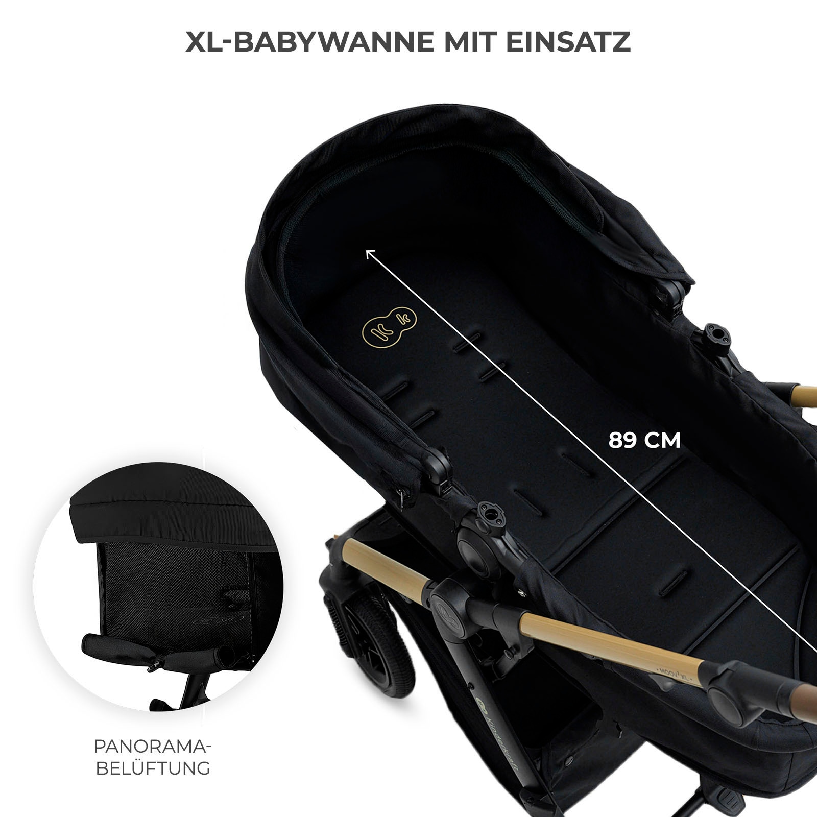Kinderkraft Kombi-Kinderwagen »MOOV 2 XL«, 27 kg, mit Luftreifen