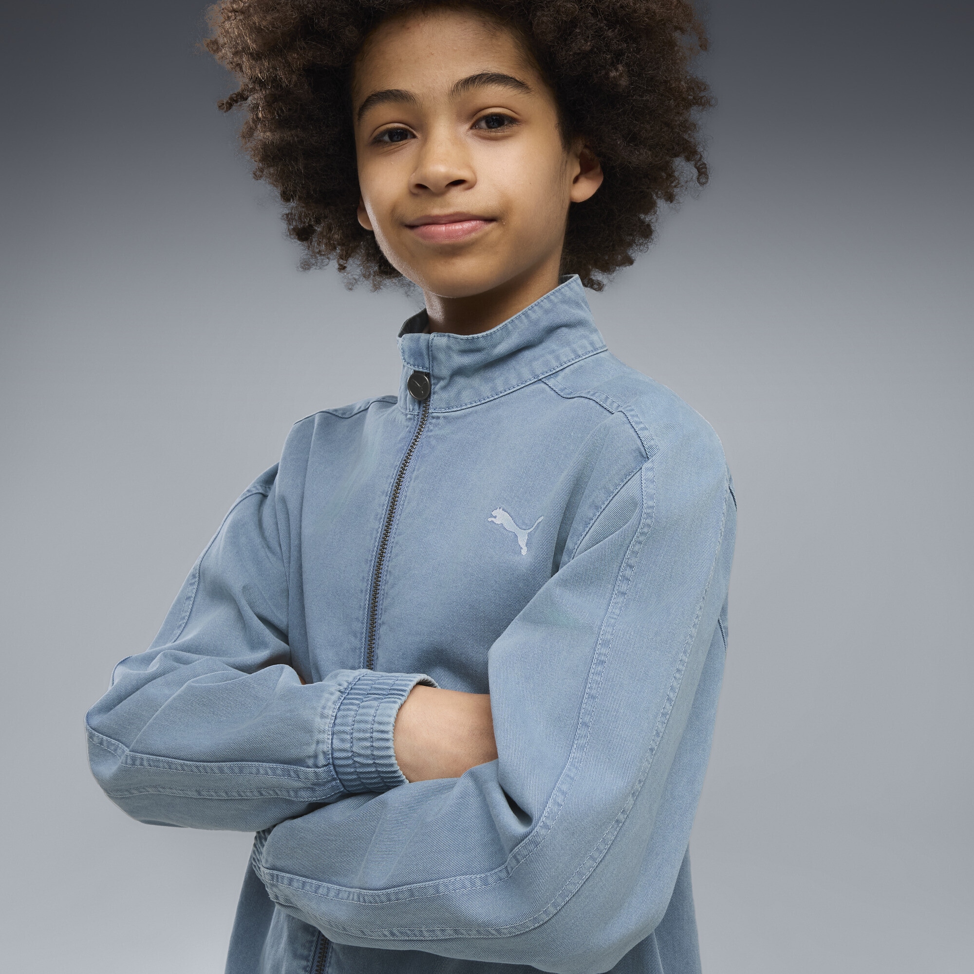 PUMA Trainingsjacke »T7 Relaxed Washed Twill Full-Zip Jacke Jugendliche«