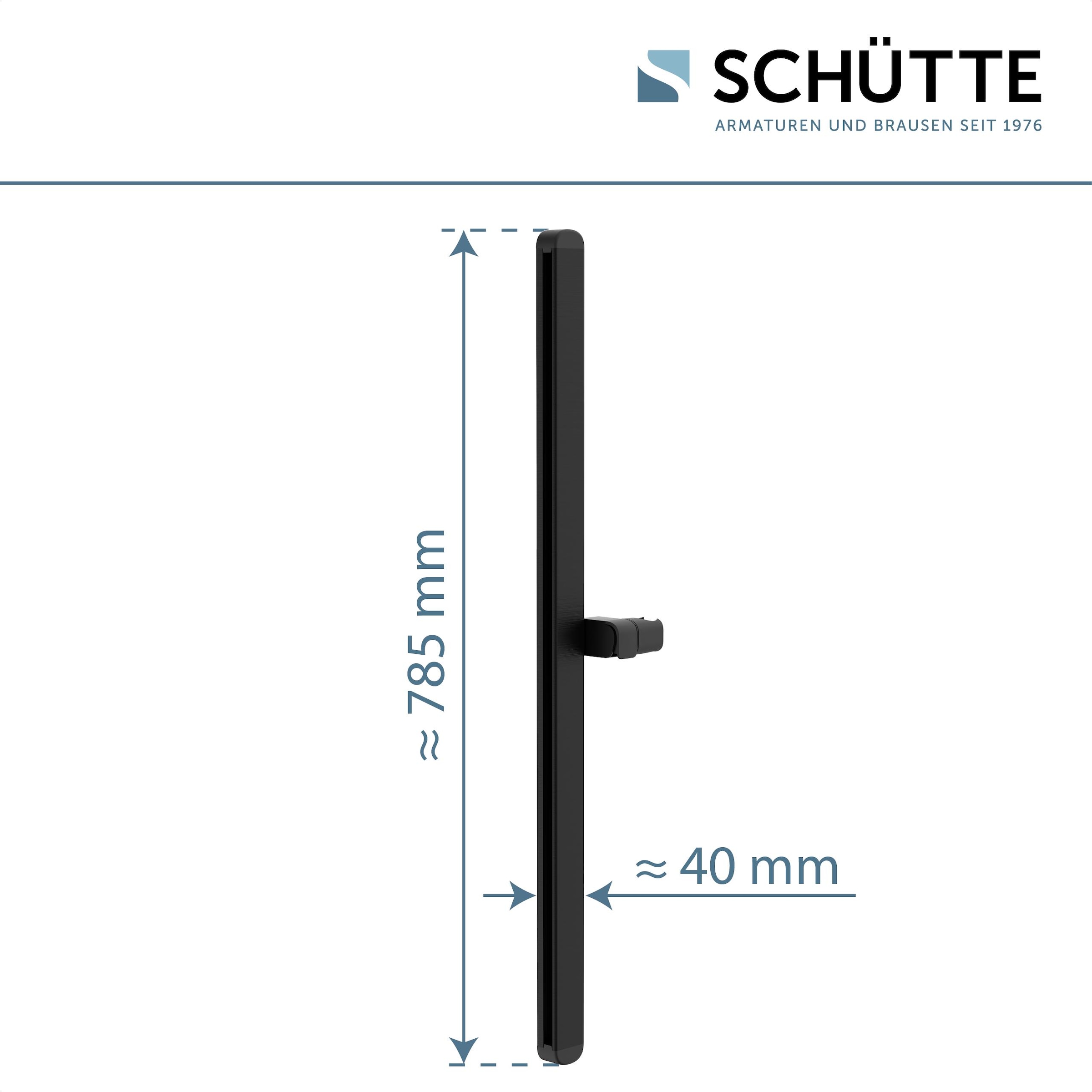 Schütte Duschstange »KARIBIK«, (Komplett-Set, Inklusive Befestigungsmaterial), Hochwertige Brausestange mit Design-Brausehalter