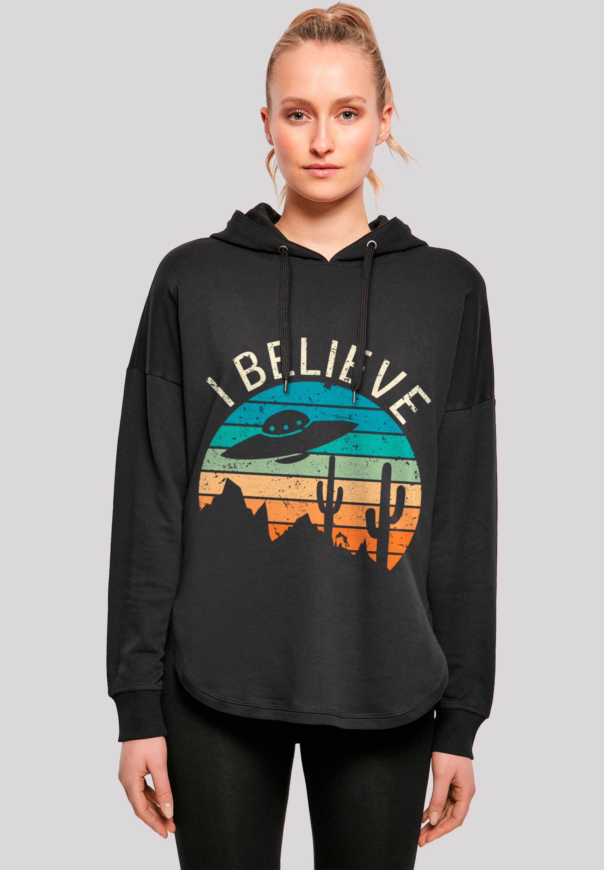 F4NT4STIC Kapuzenpullover "I Believe UFO Alien Sonnenuntergang", Premium Qu günstig online kaufen