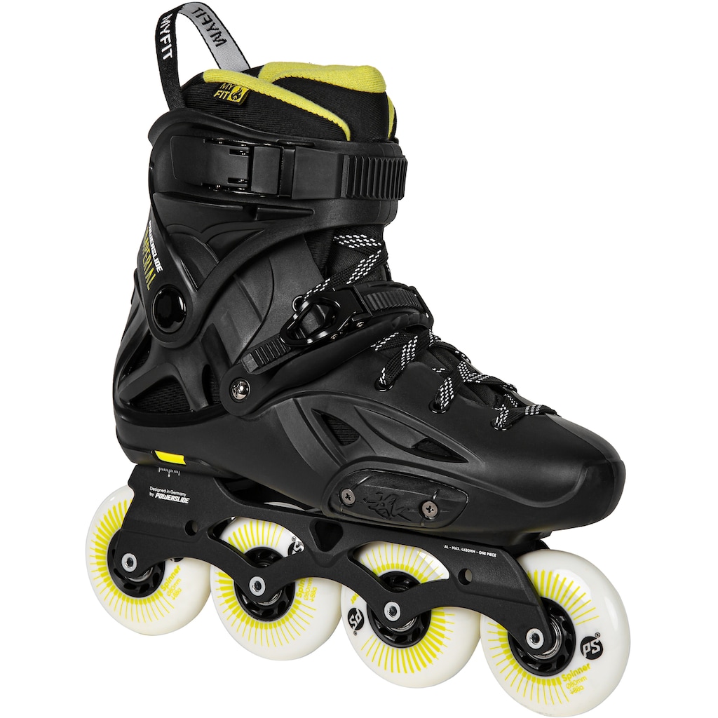 Powerslide Inlineskates »Imperial One Black Yellow 80«