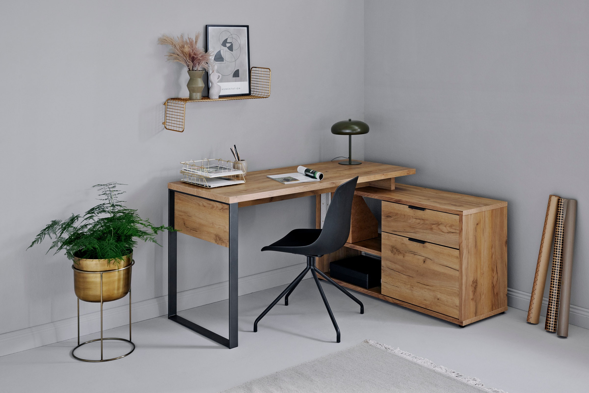 Jahnke Eckschreibtisch "LOOP C 150 E" 1 Stk. tlg. Eckschreibtisch, wechsels günstig online kaufen