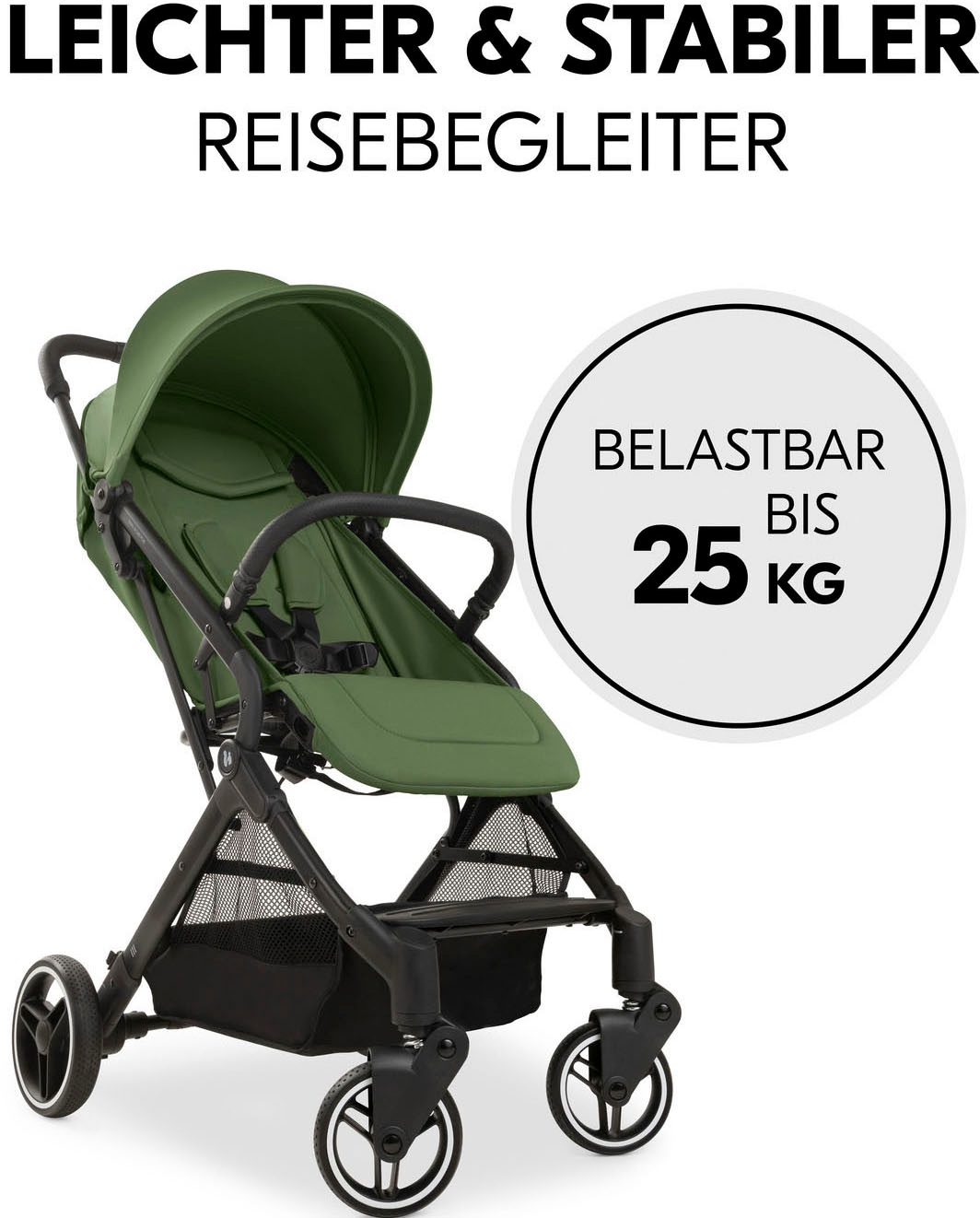 Hauck Kinder-Buggy »Travel N Care Plus Buggy, green«, 22 kg