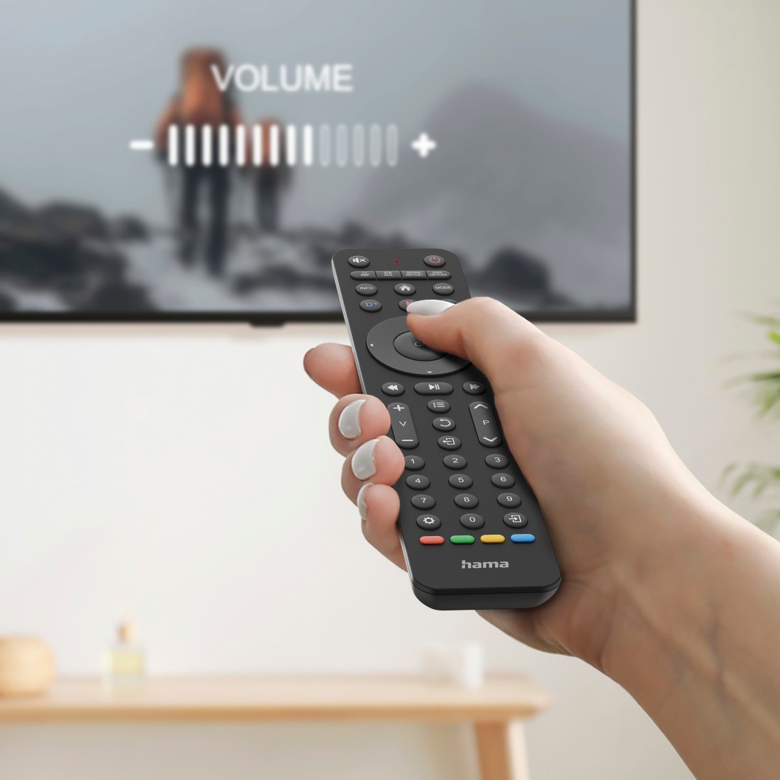Hama Universal-Fernbedienung »Universal Ersatzfernbedienung für 8 Geräte«, lernfähig, App-Tasten