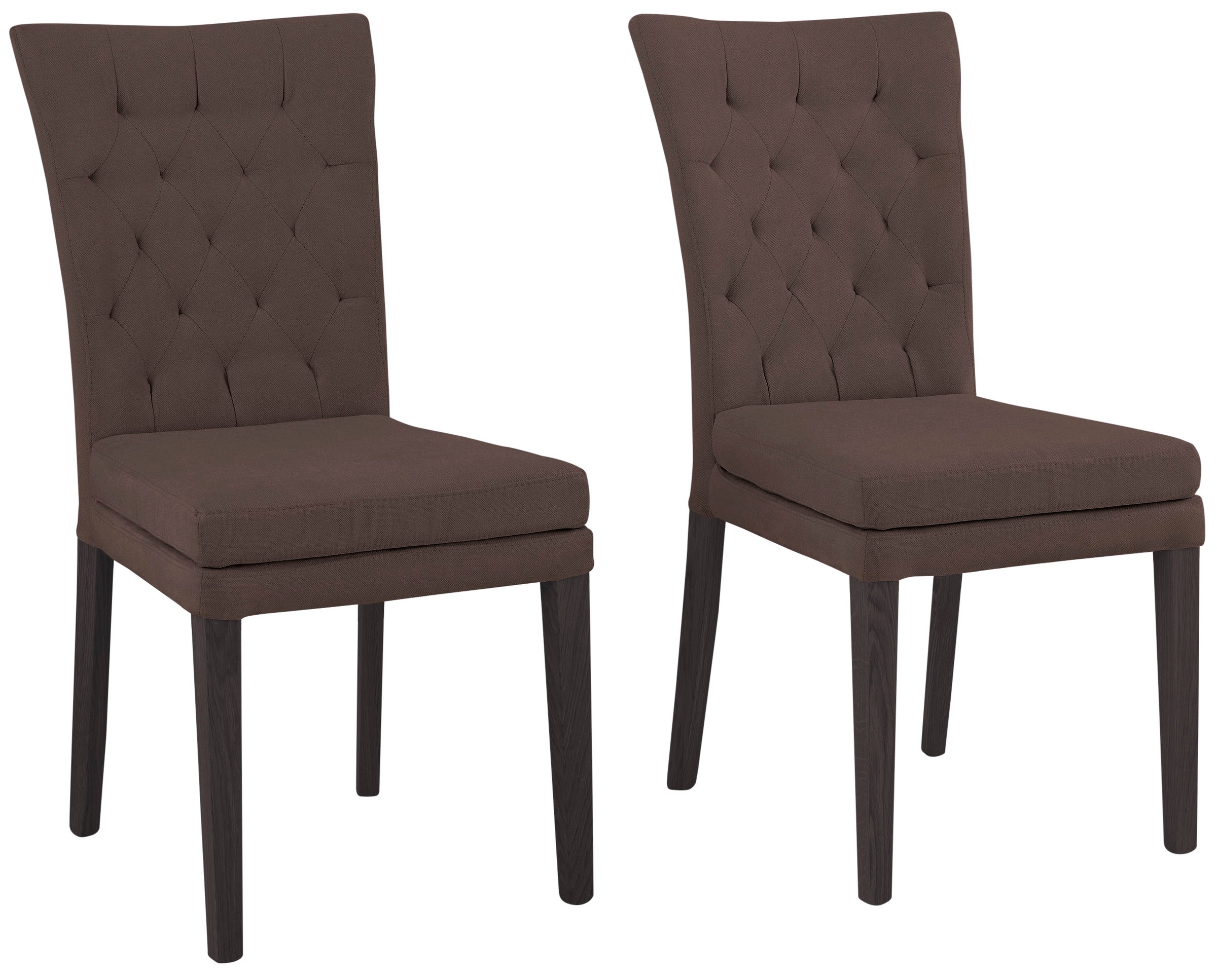 Home affaire 4-Fußstuhl "Colorado" (Set) 4 Stk.Beine aus Buche, wengefarben günstig online kaufen