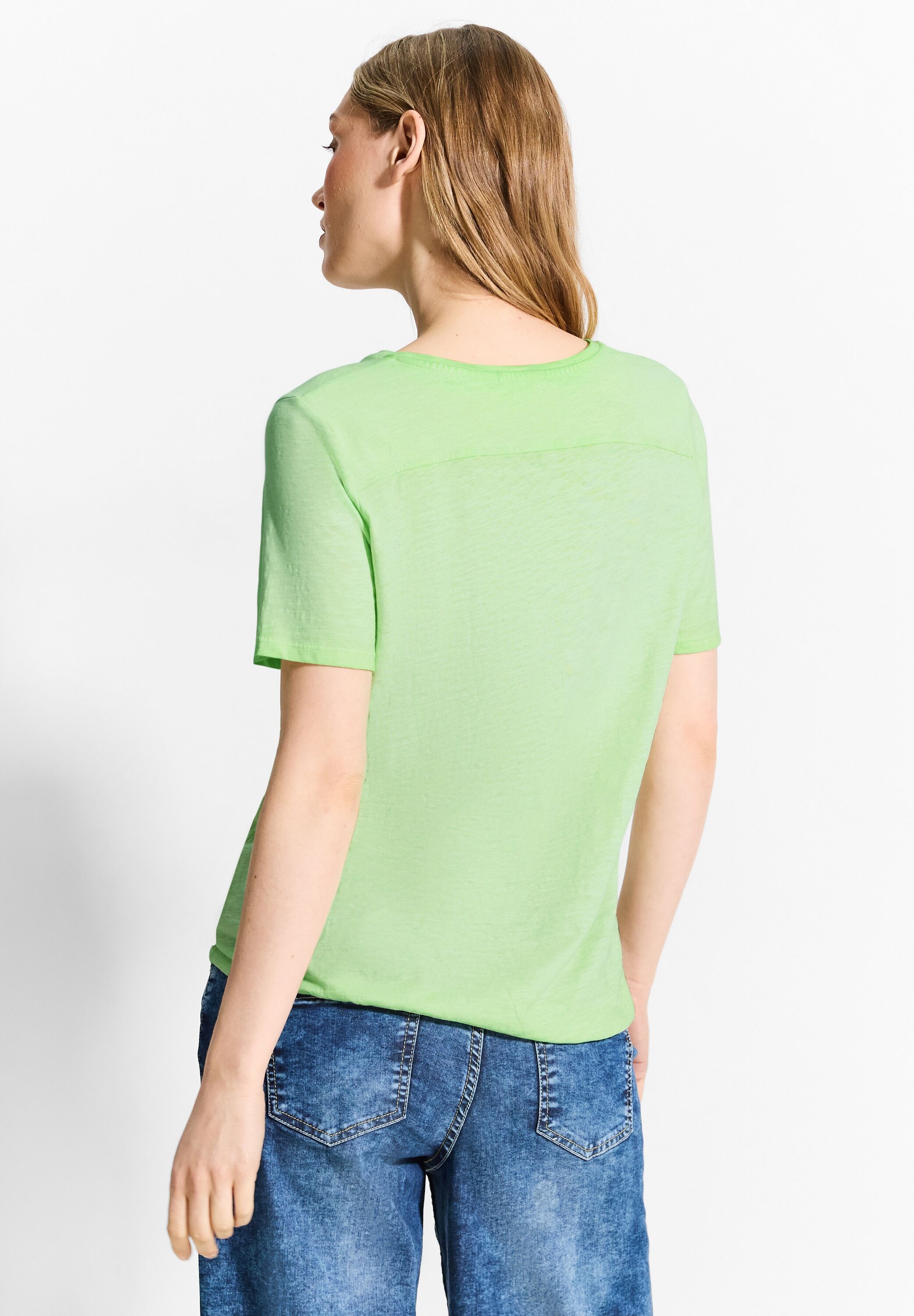 Cecil T-Shirt, aus Jersey in Unifarbe