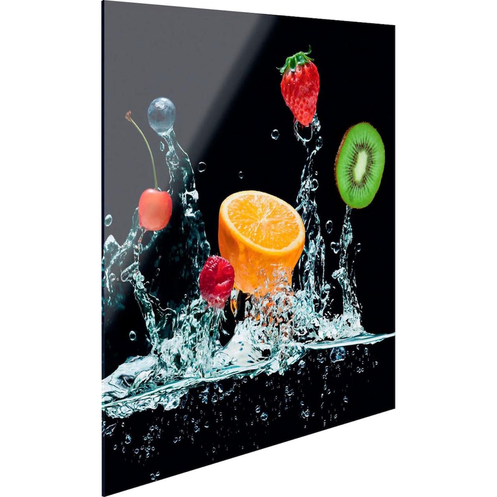 Reinders! Glasbild »Frucht Splash Orange«