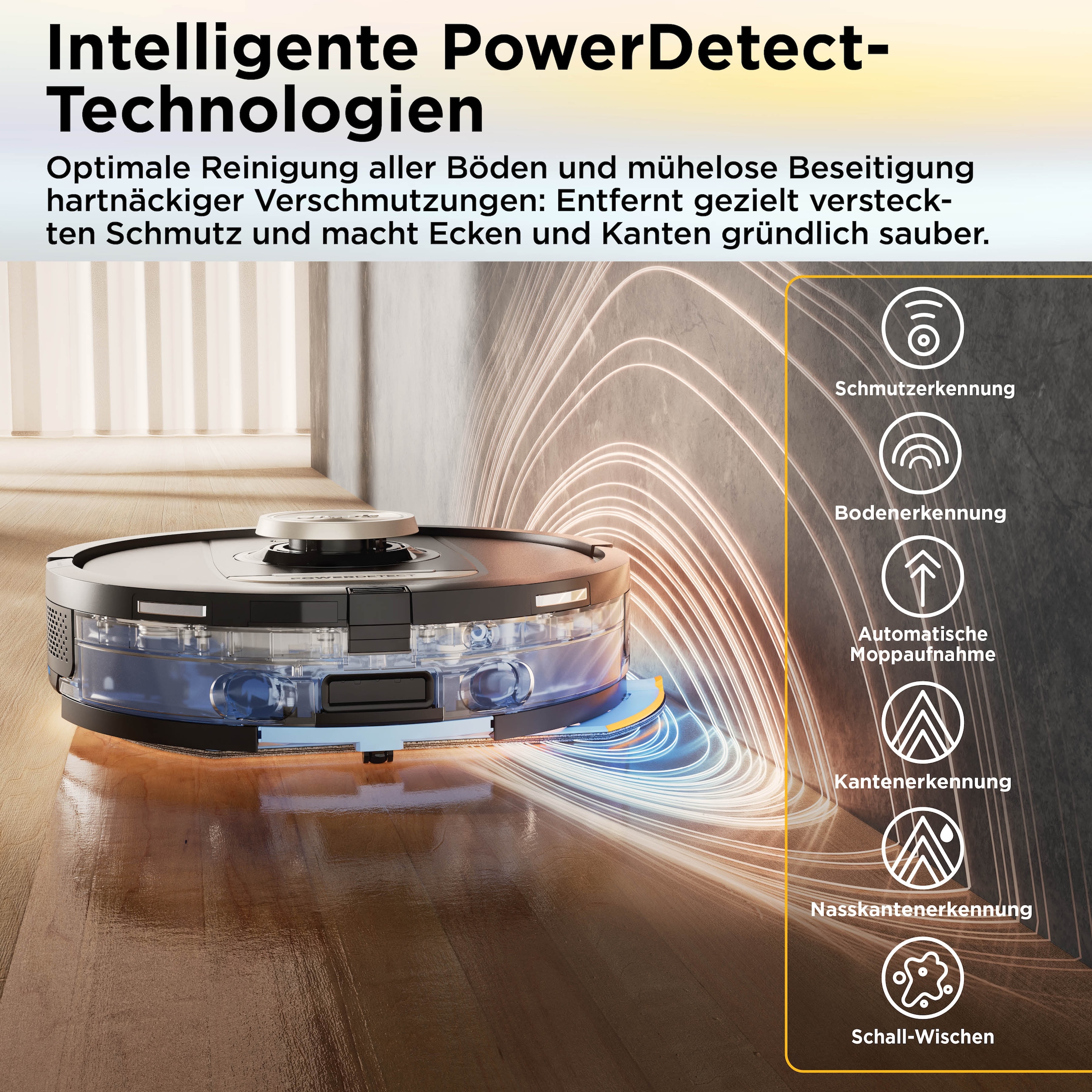 Shark Saugroboter »Shark ThermaCharged PowerDetect Saugroboter RV2900XEEU« beheizte Basisstation verwendet 85°C heißes Wasser und 80°C warme Luft