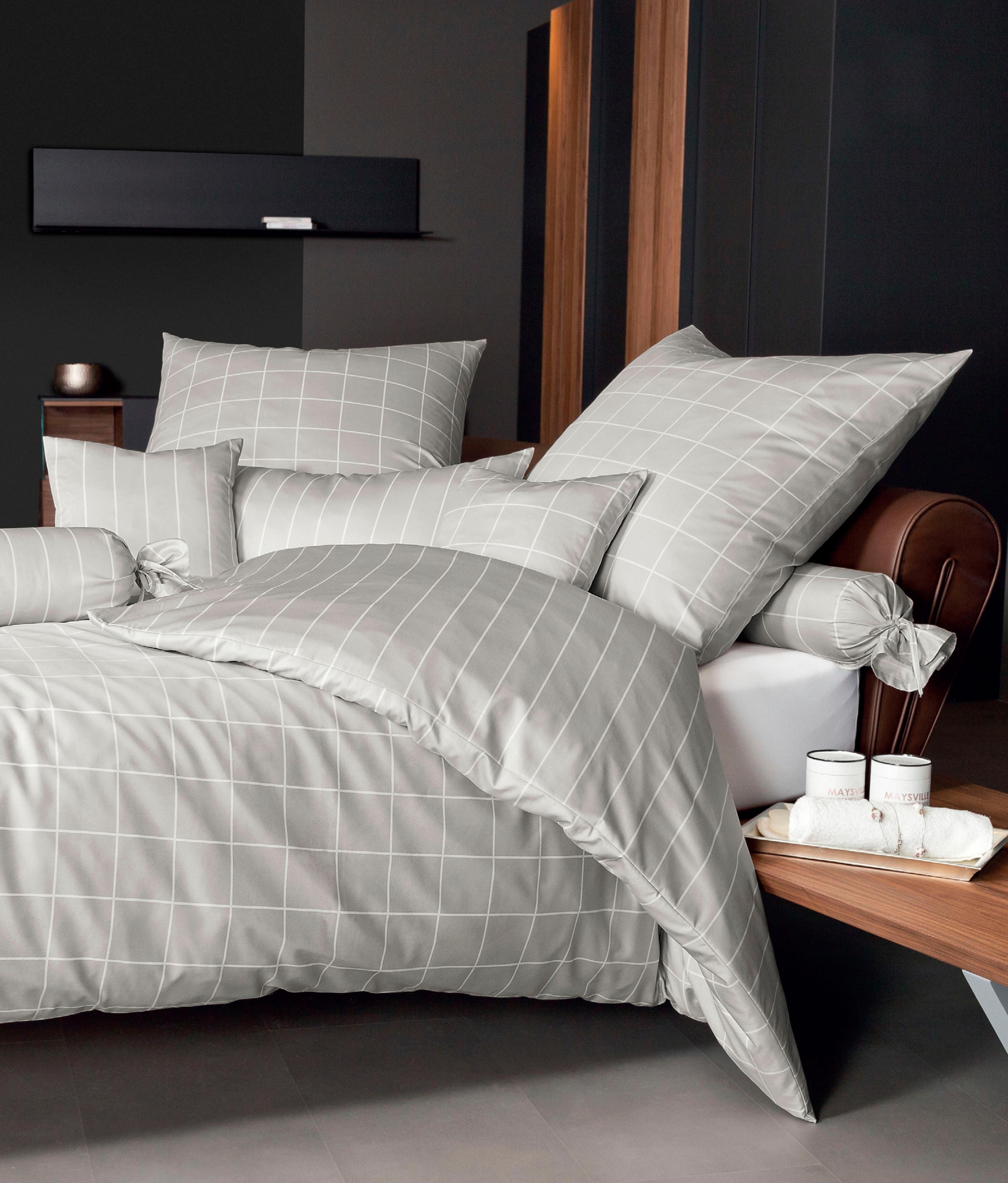 Janine Wendebettwäsche "modernclassic 39025" 2 Stk. mit Reißverschluss, 100 günstig online kaufen