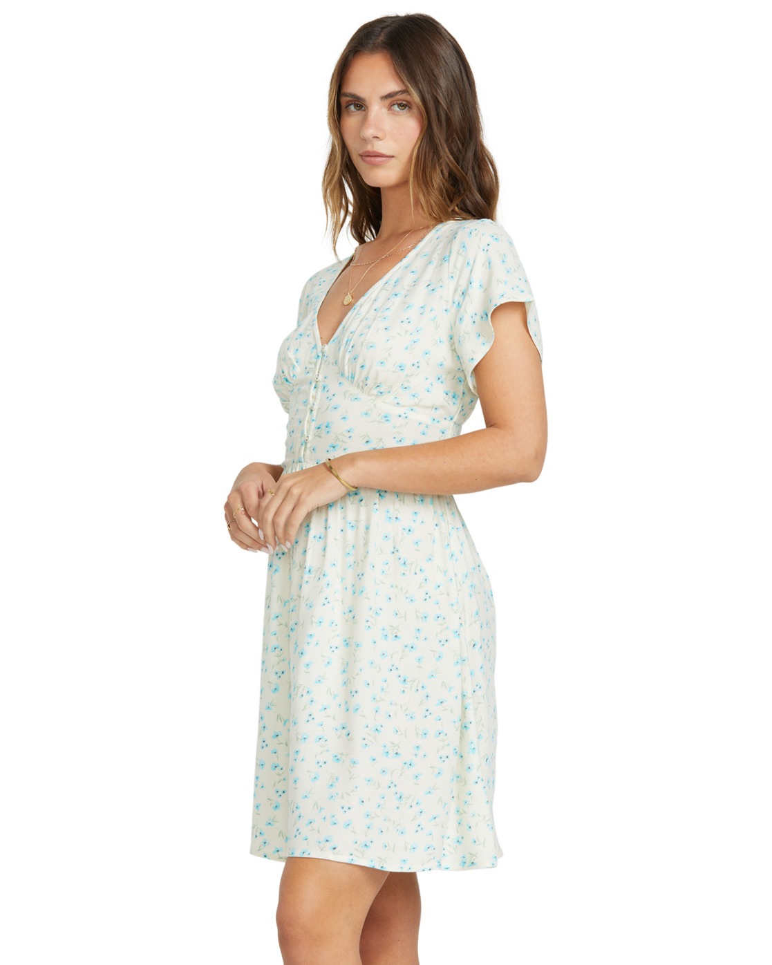 Billabong Morning Sky Mini Dress High Tide L 3