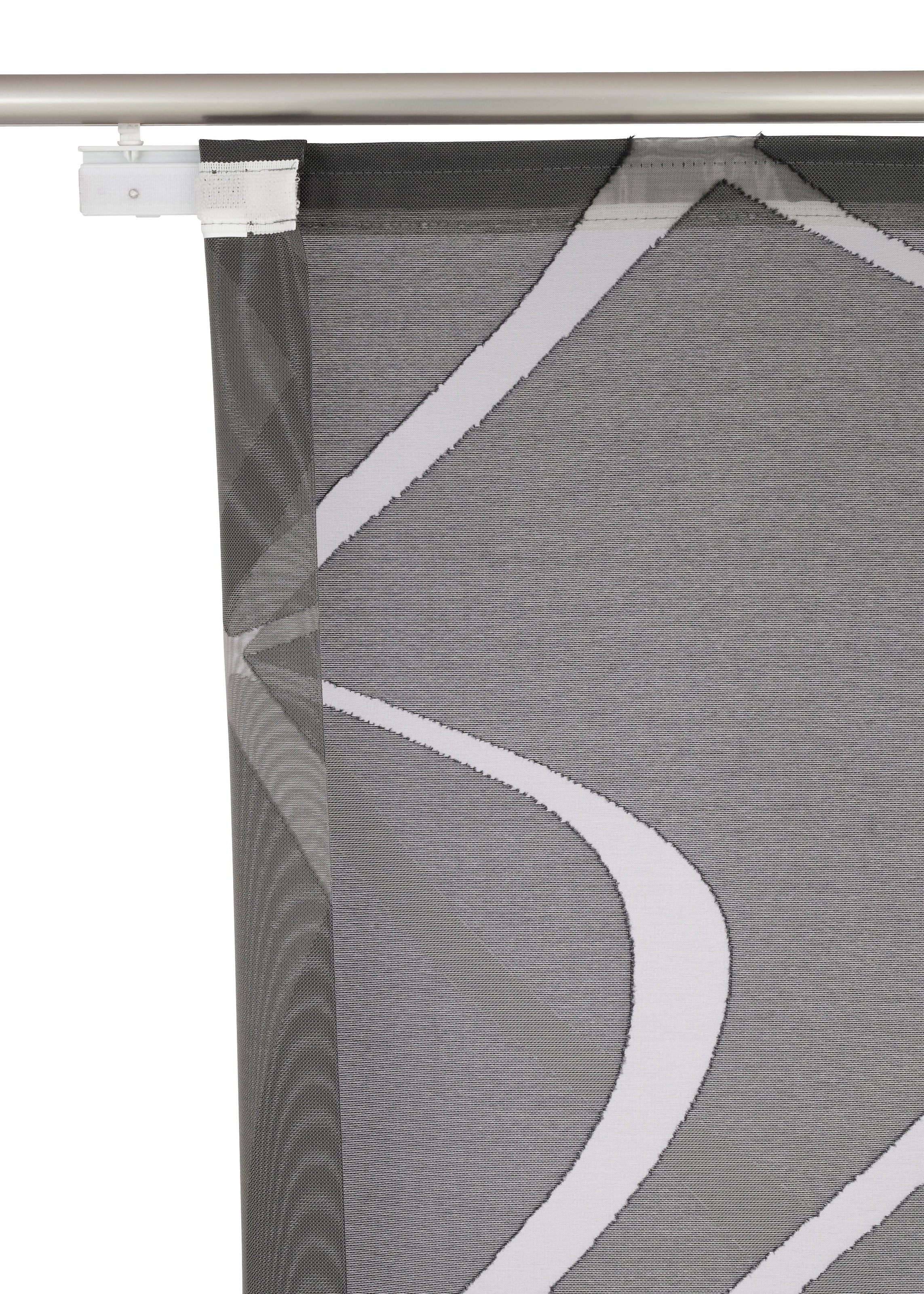Thumbnail - Neutex for you Schiebegardine "Rumbek" Klettband 1 Stk. tlg. inkl. Befestigungszubehör, Breite: 57 cm