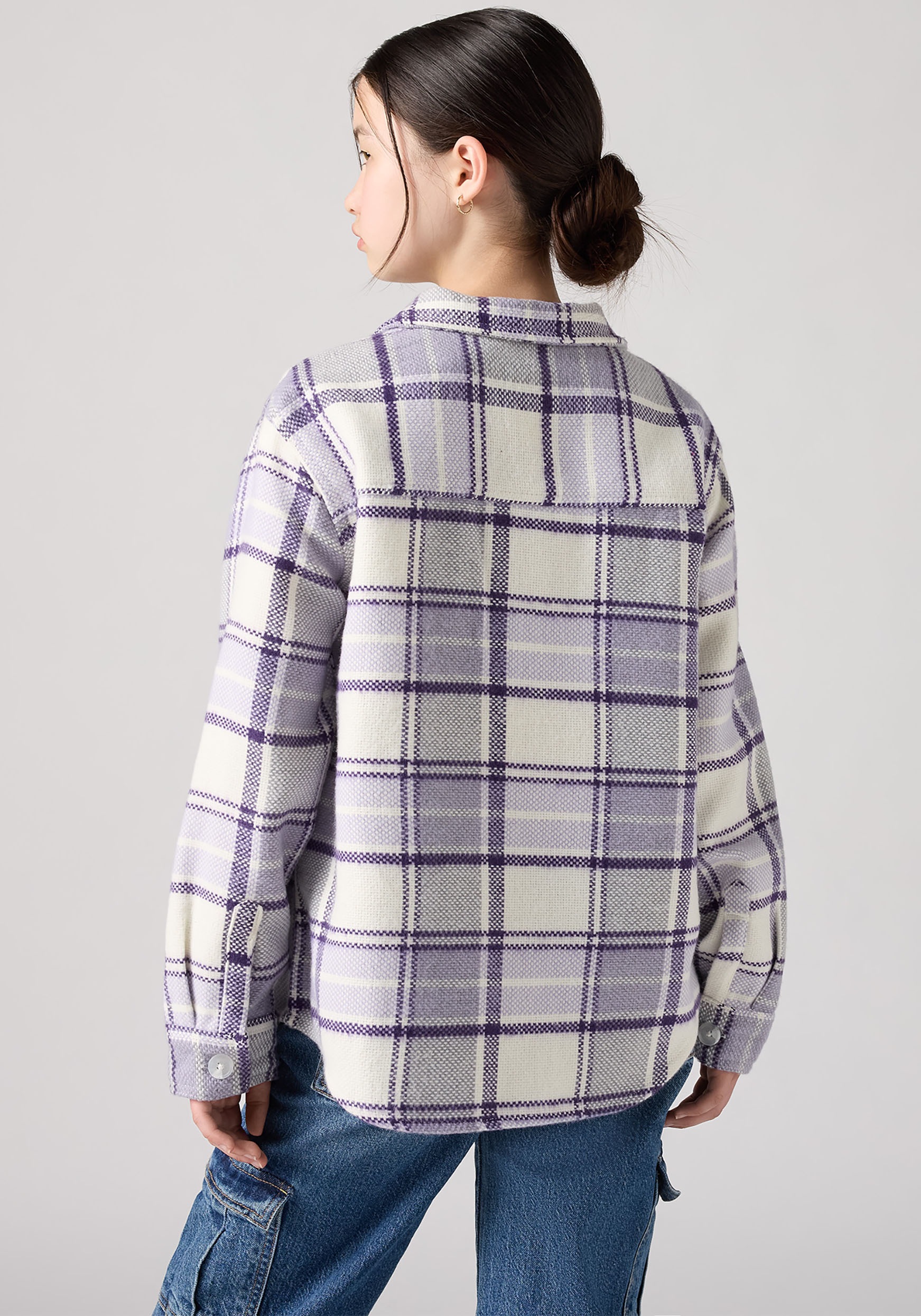 Levi's® Kids Hemdjacke »LVG OVERSIZED PLAID SHACKET«, for Girls, Fleece