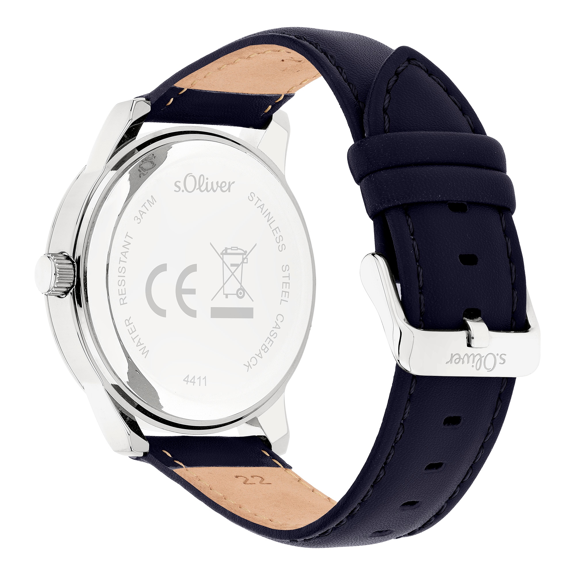 s.Oliver Quarzuhr »Core Round« Armbanduhr, Herrenuhr, analog