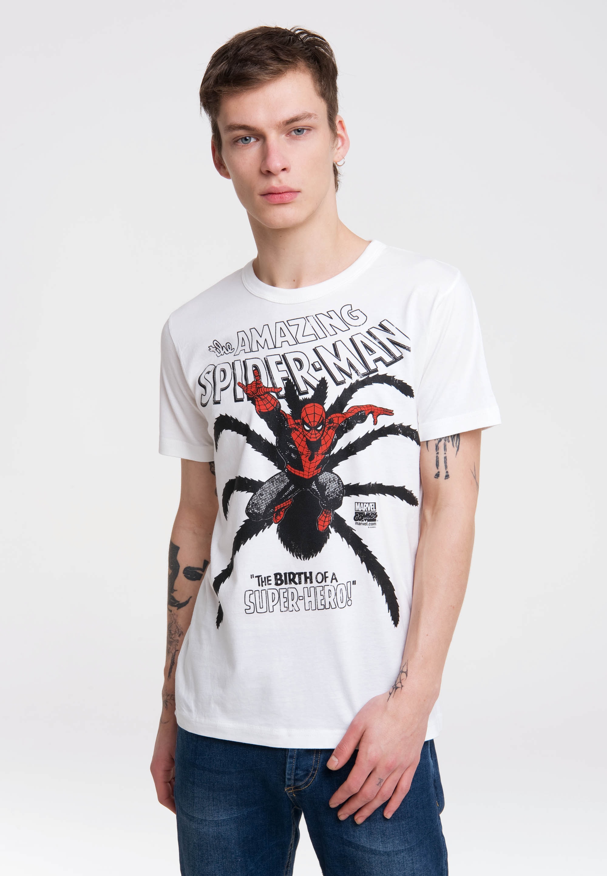 LOGOSHIRT T-Shirt | ▷ mit coolem bestellen »Spider-Man«, Superhelden-Frontdruck BAUR