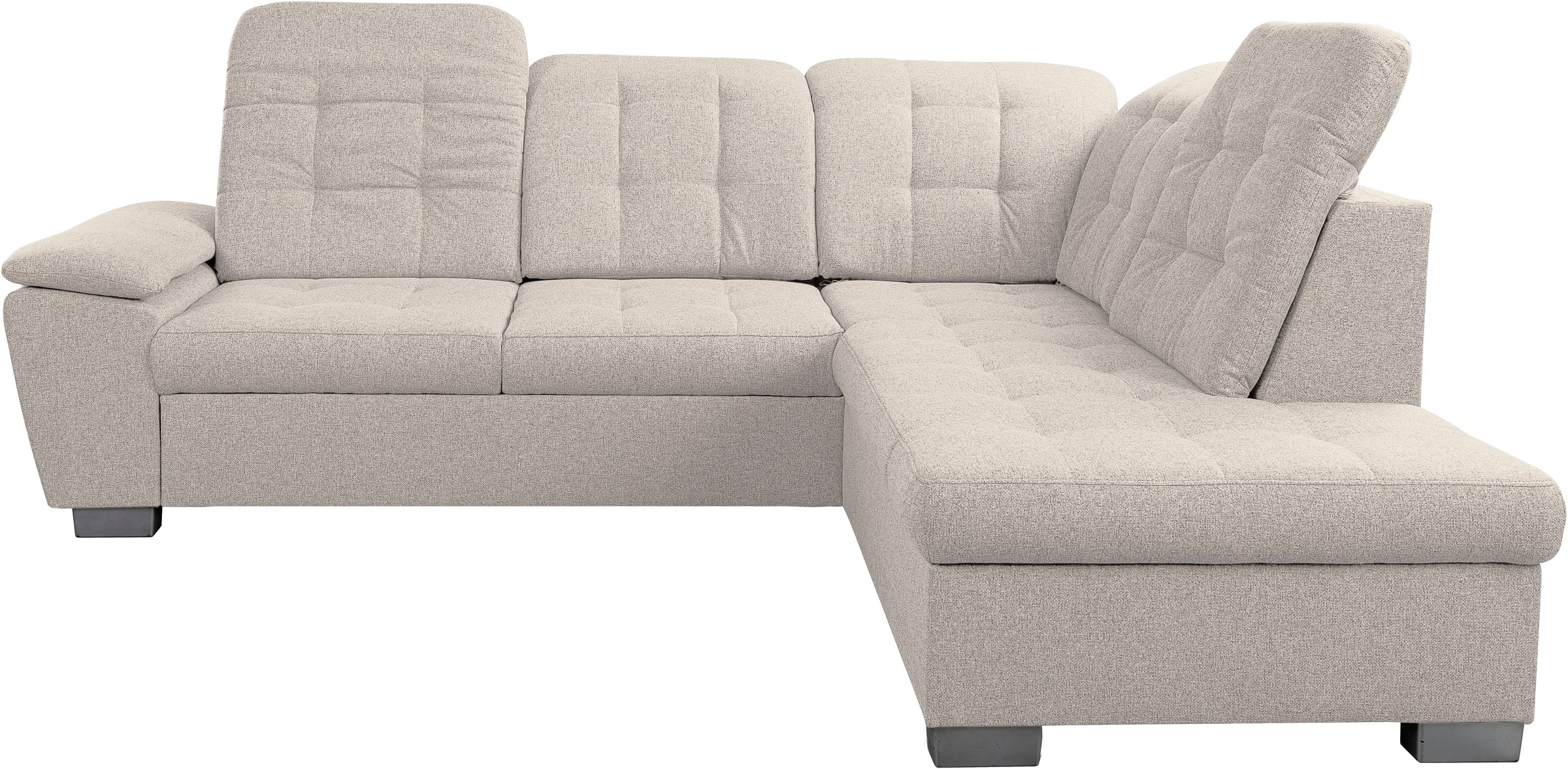 WERK2 Ecksofa "Bonny inkl. Kopfteilverstellung, Bettfunktion, Stauraum, Bre günstig online kaufen