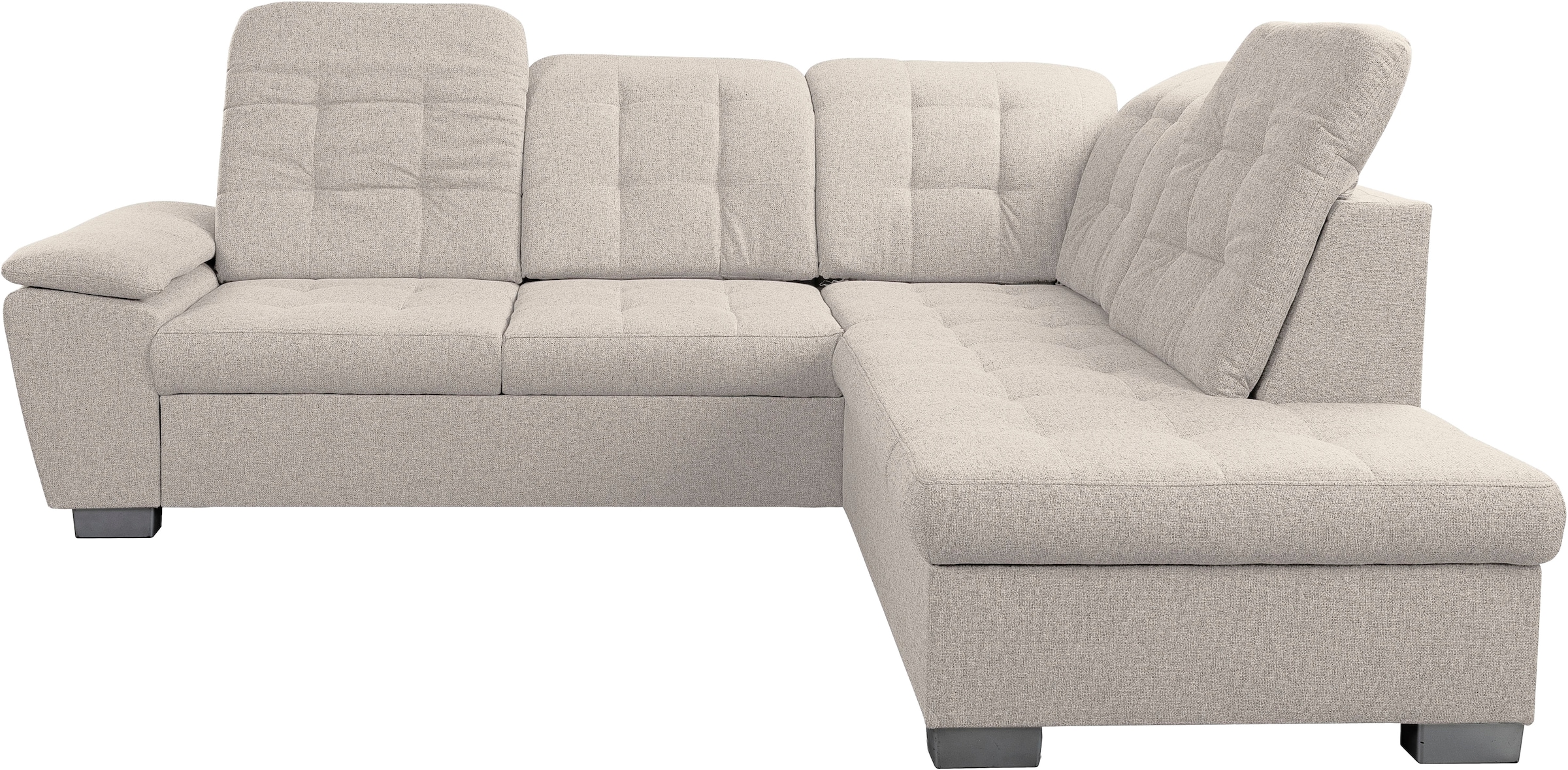 WERK2 Ecksofa "Bonny inkl. Kopfteilverstellung, Bettfunktion, Stauraum, L-F günstig online kaufen