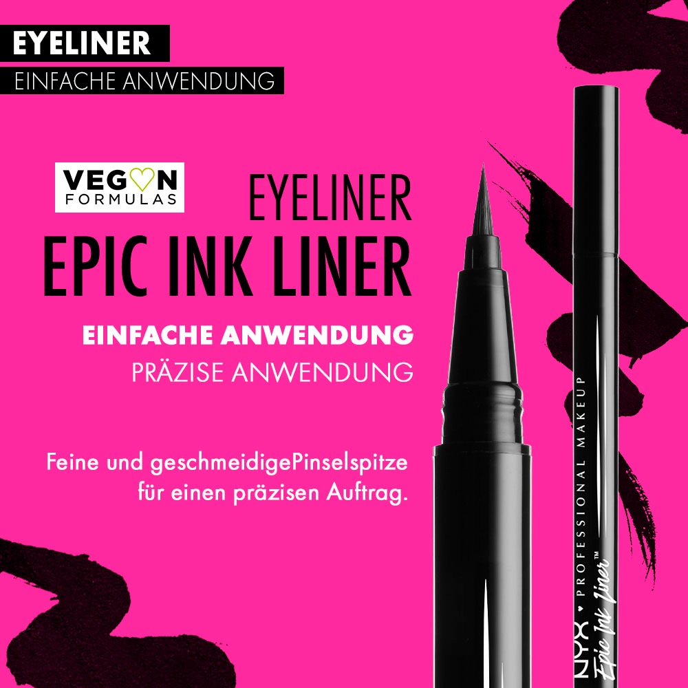 NYX Eyeliner »Professional Makeup Epic Ink Liner«, mit auffälliger Pigmentierung