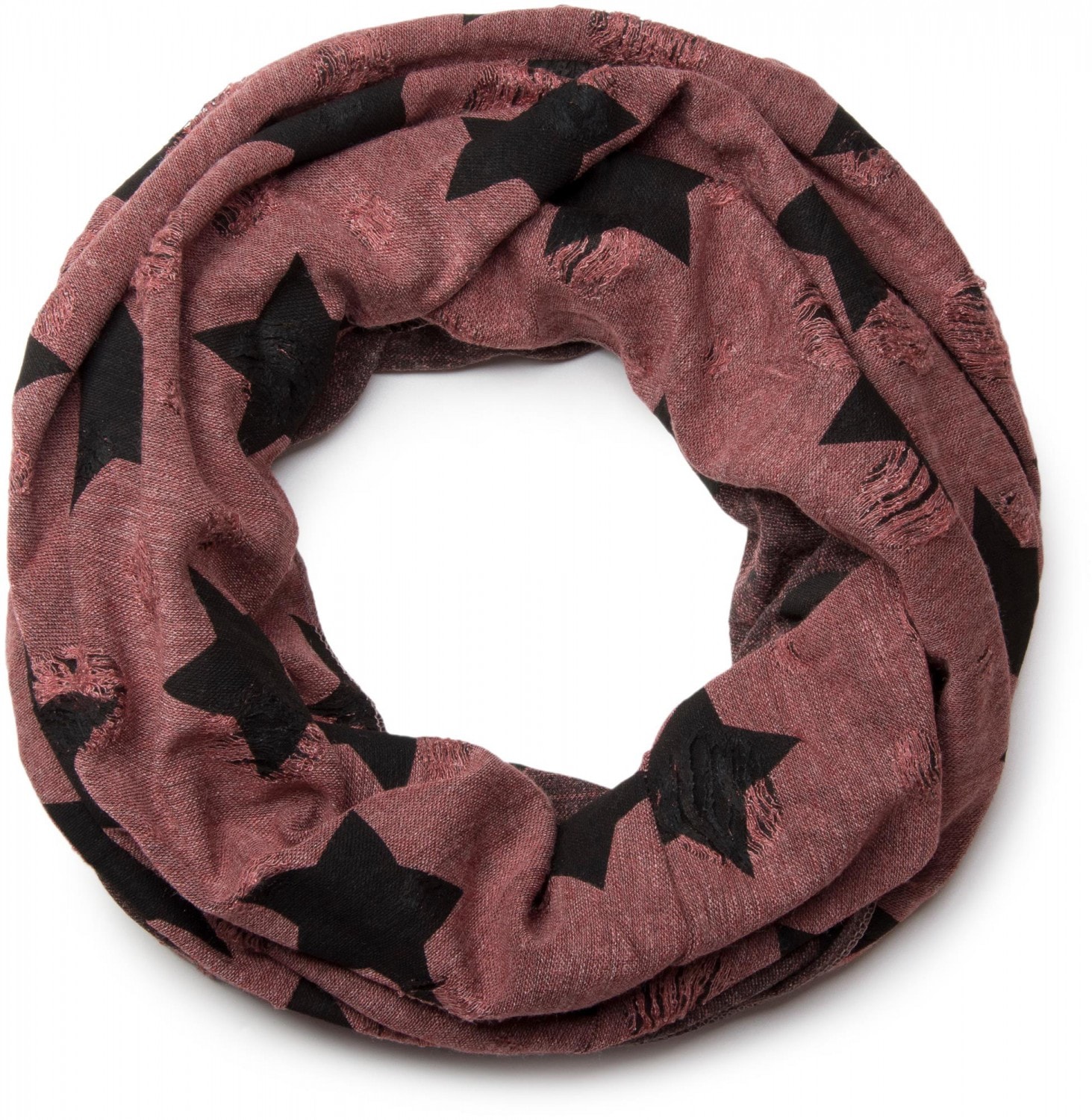 styleBREAKER Loop »Loop Schal mit Sterne und Punkte Muster« 1 Stk.
