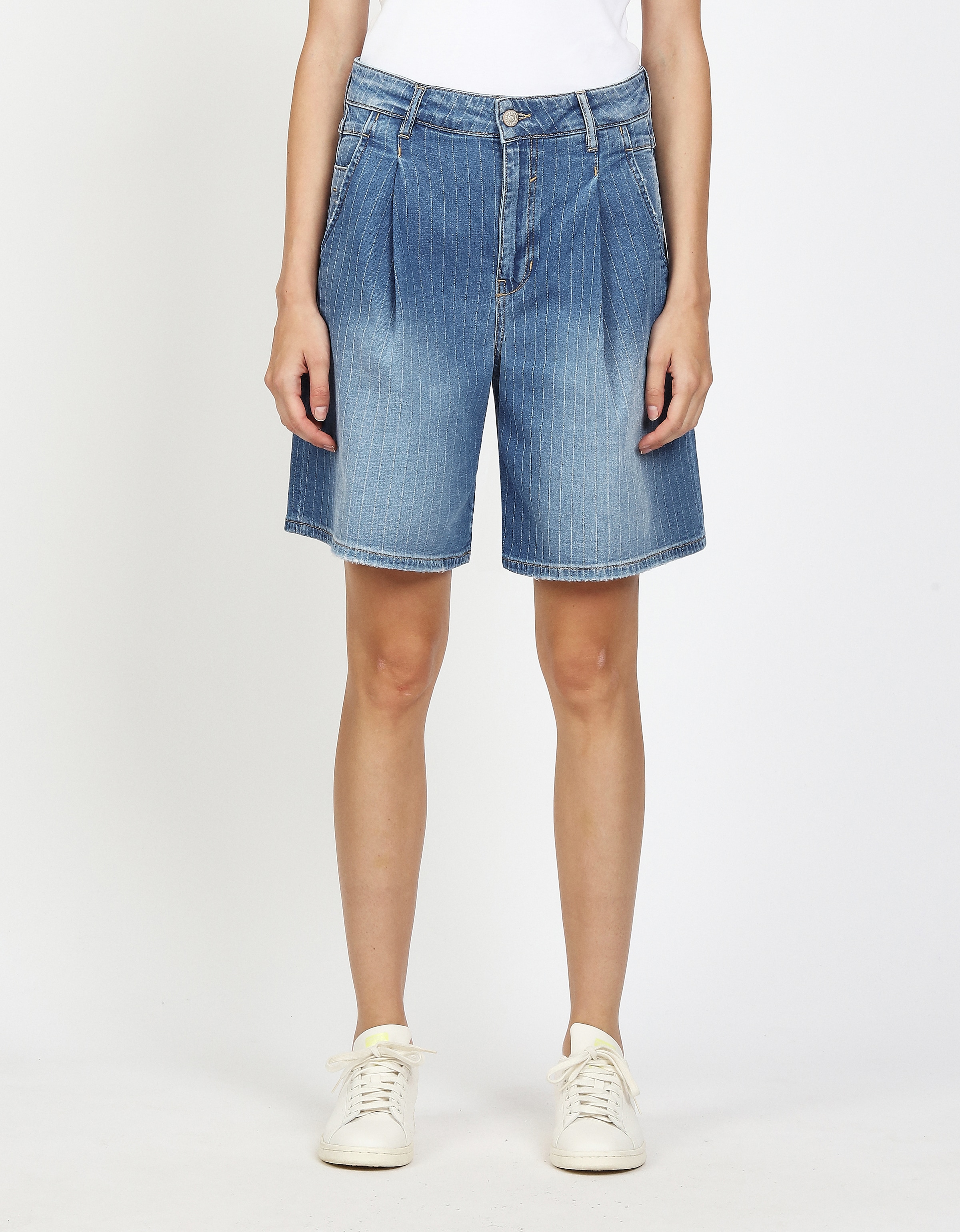 GANG Bermudas "94WANDA BERMUDA" mit Bundfalten vorn günstig online kaufen