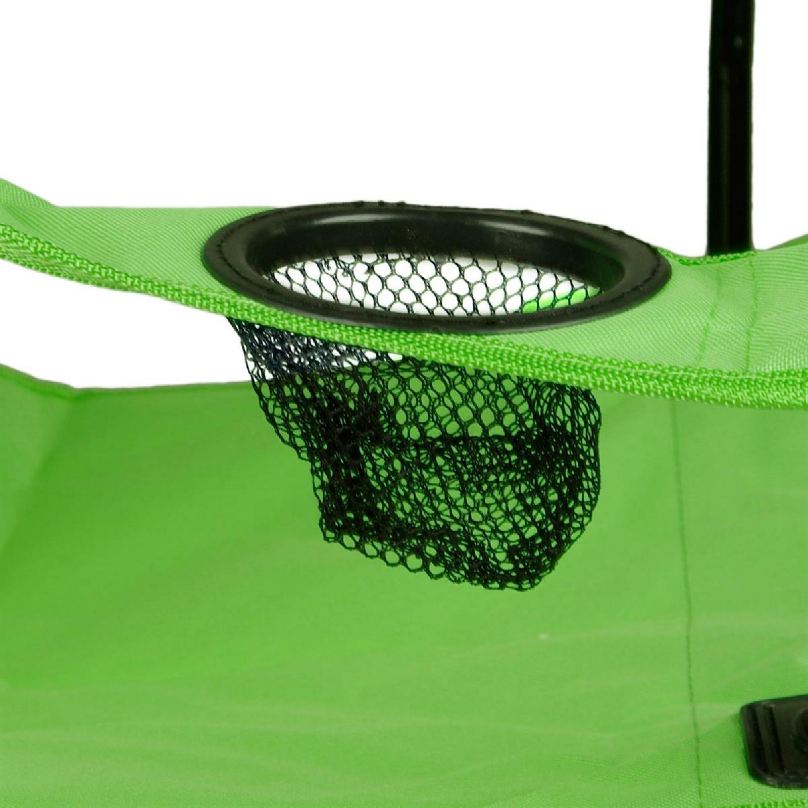 VCM 2x Angelstuhl Folding Camping Chair Green 3