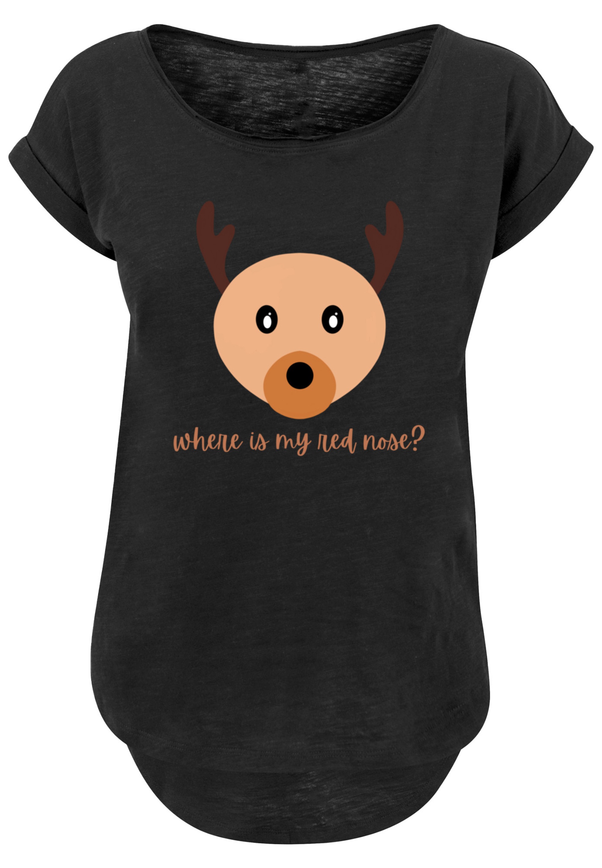 F4NT4STIC T-Shirt »Red Nose Weihnachten«, Print