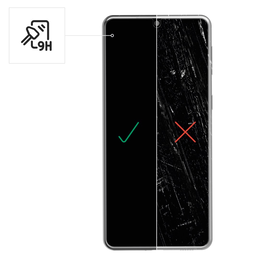 Hama Displayschutzglas »Schutzglas-Set für Samsung Galaxy S23, 3 Stück«