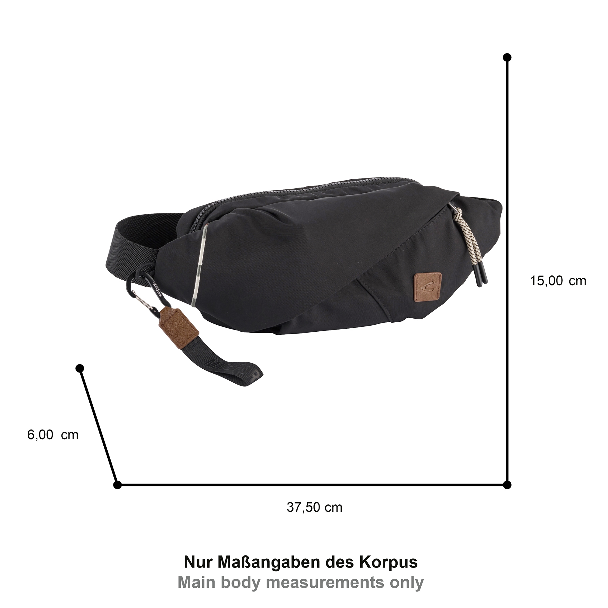 camel active Bauchtasche »Aurum«, aus recyceltem, robusten Nylon leichtgewichtig mit feinen Details