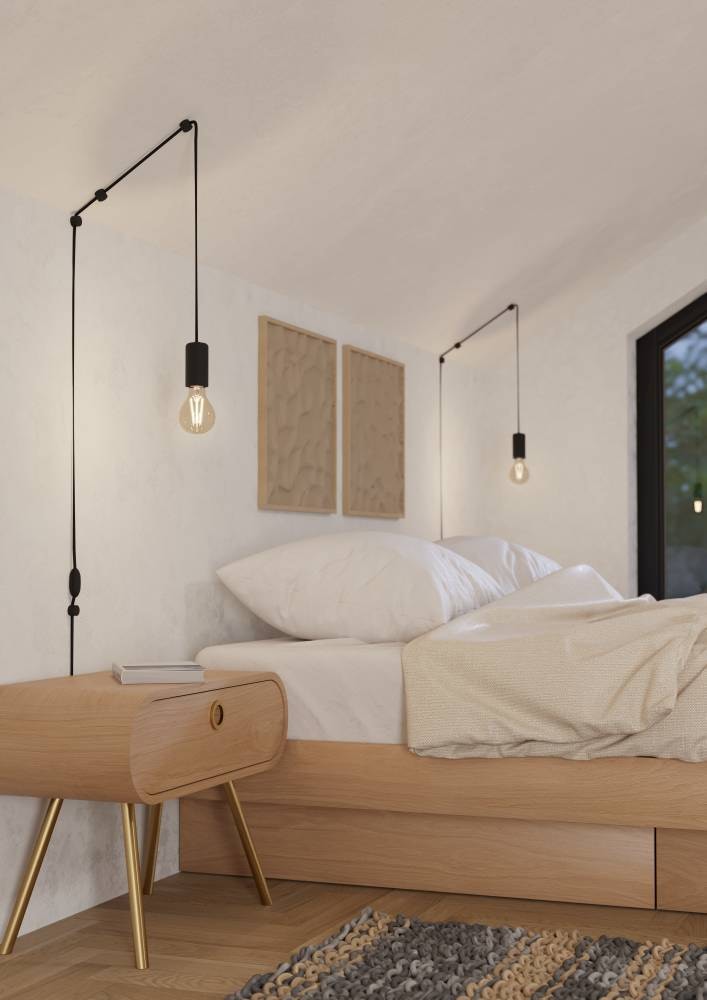 EGLO Hängeleuchte »PINETINA«, 1 flammig, Leuchtmittel E27 | ohne Leuchtmittel, Pendelleuchte, Esszimmerlampe, Metall in Schwarz, Lampe, E27 Fassung