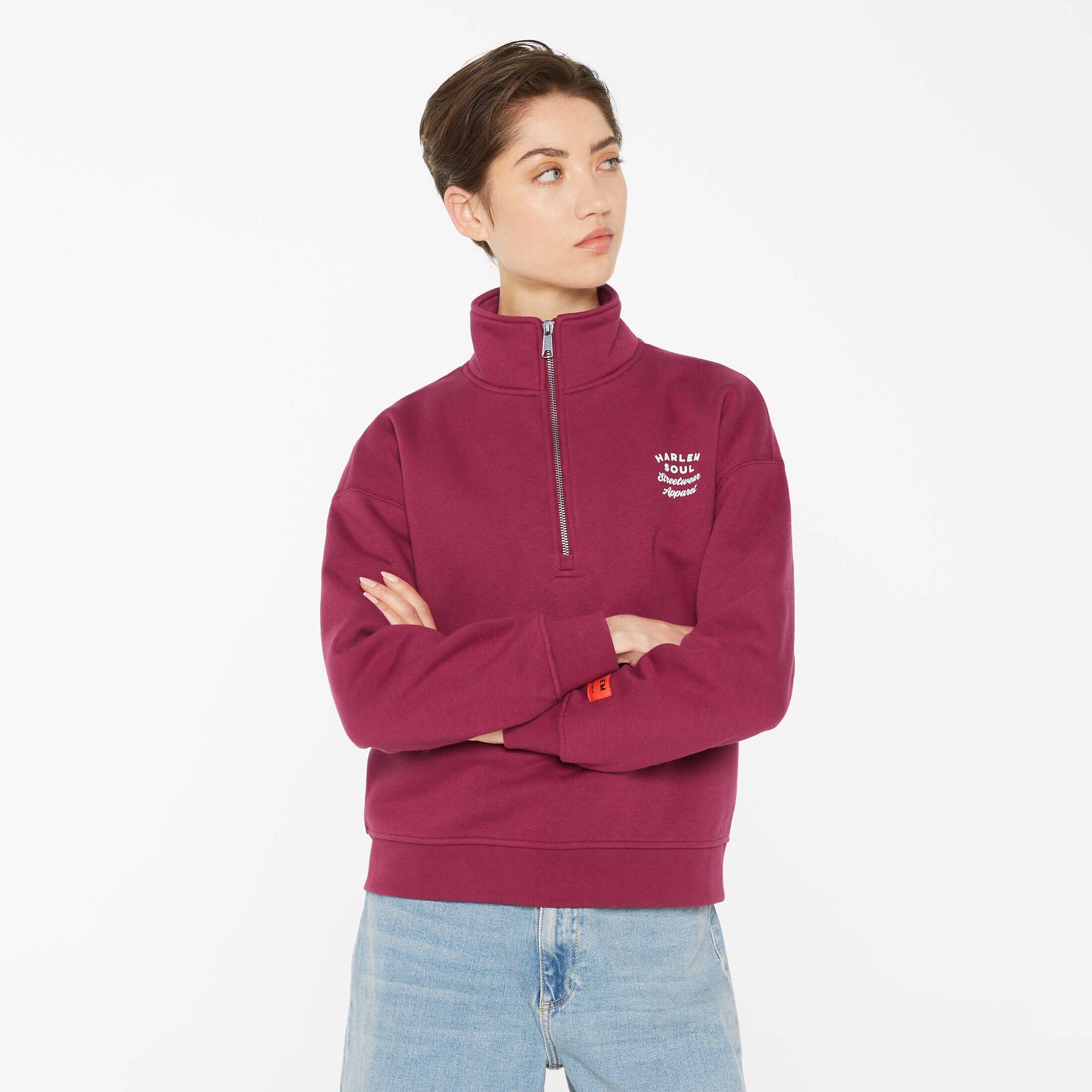 Harlem Soul Sweater, mit überschnittenen Schultern