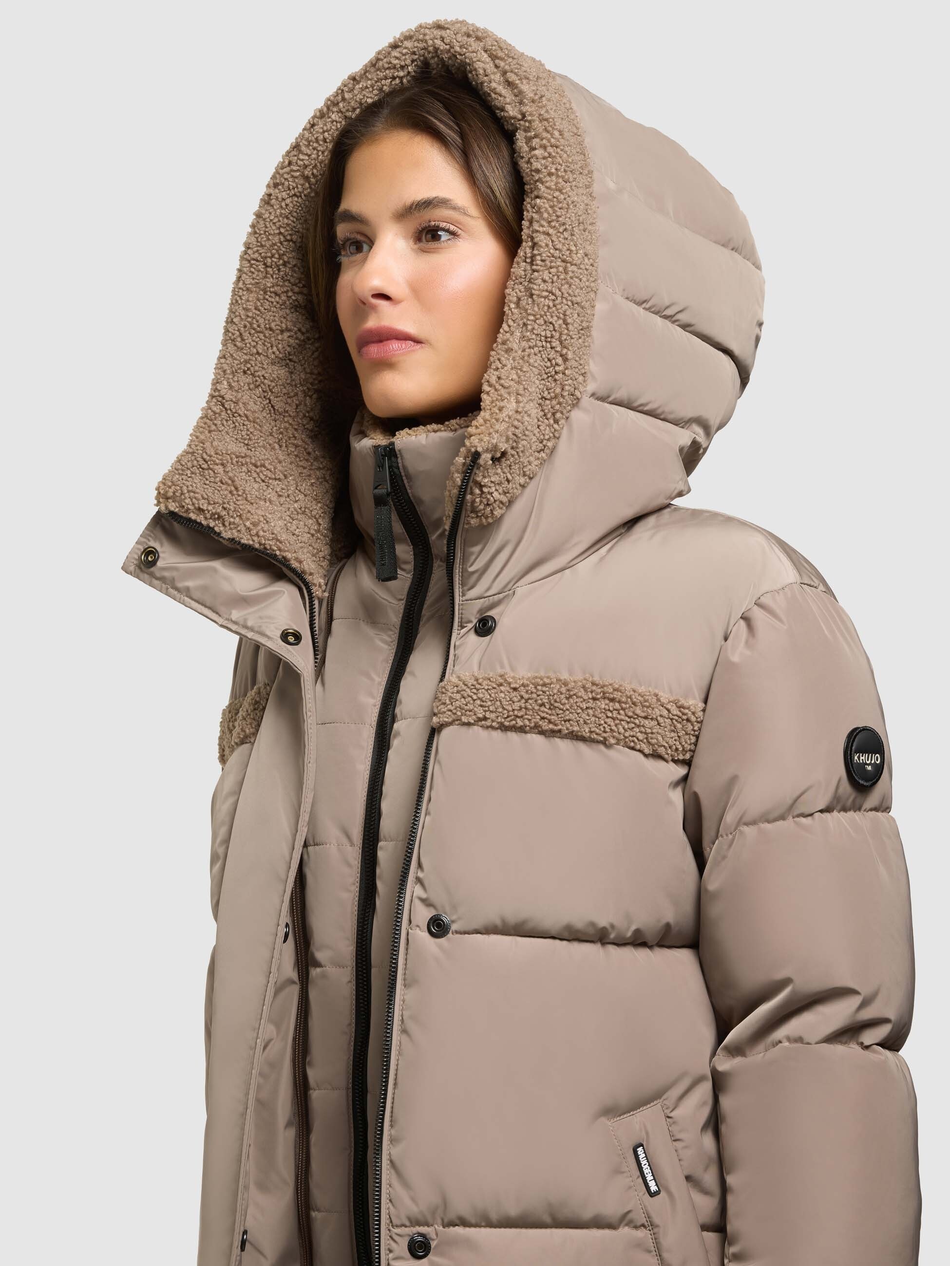 khujo Steppjacke »PRISHA - 2IN1 (EINSATZ HERAUSNEHMBAR)« mit Kapuze