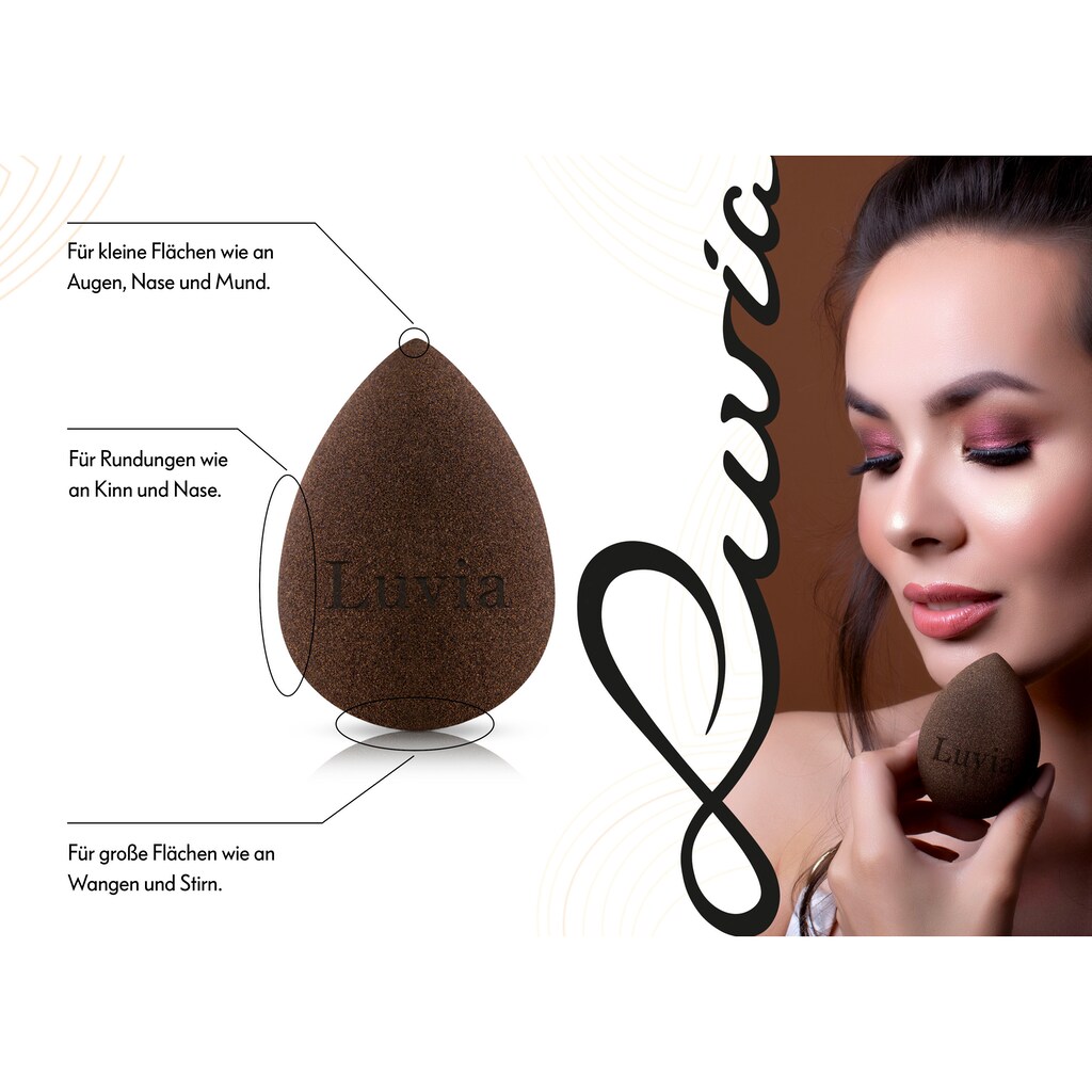 Luvia Cosmetics Make-up Schwamm »Make-Up Blending Sponge - Metallic Roségolden«, (2 tlg.)