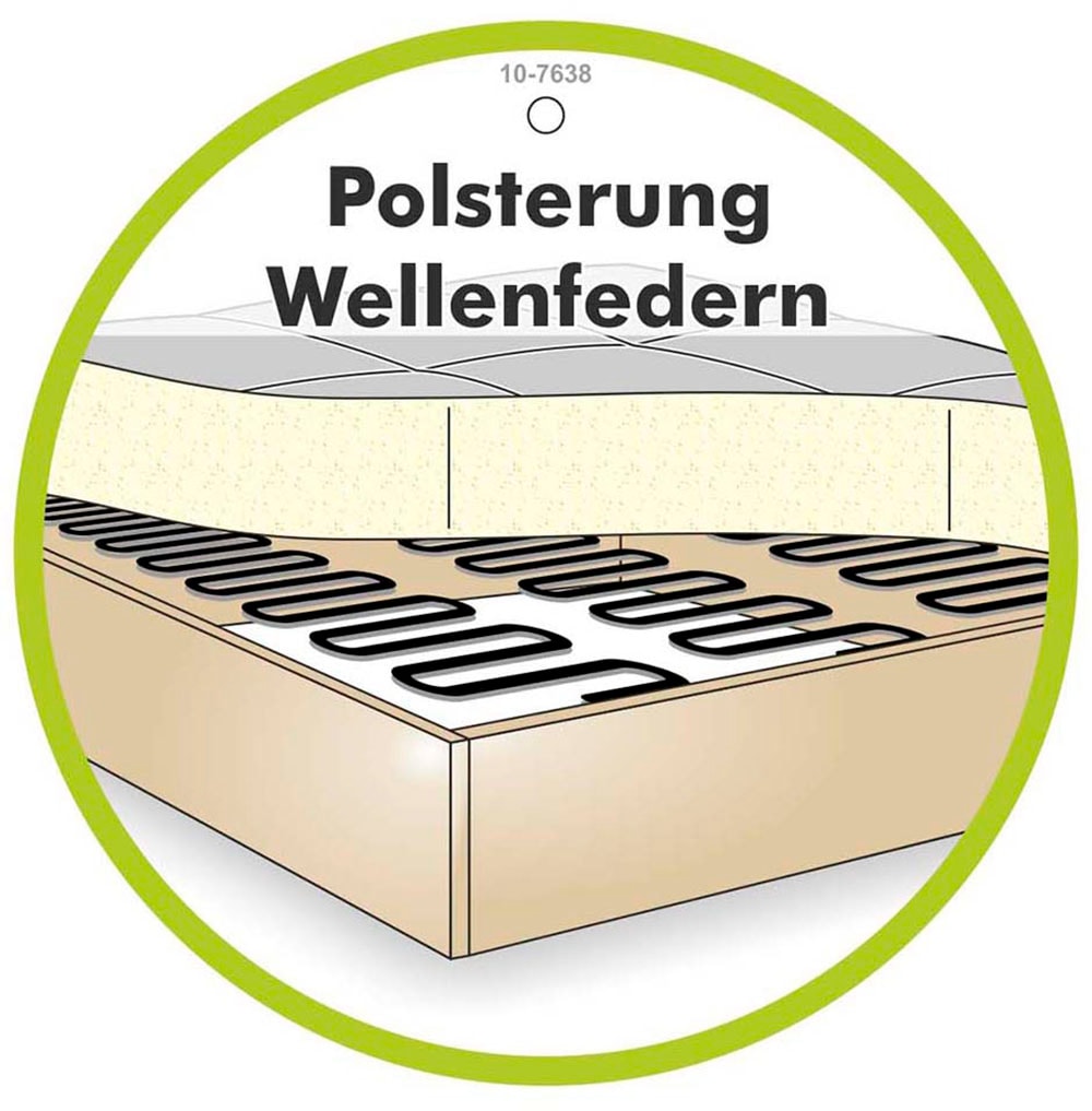 Jockenhöfer Gruppe Schlafsofa »Balu, Dauerschlafsofa, 140kg Belastbarkeit je Sitz« Bettkasten, Gästebett, Hub-Schwenkbeschlag