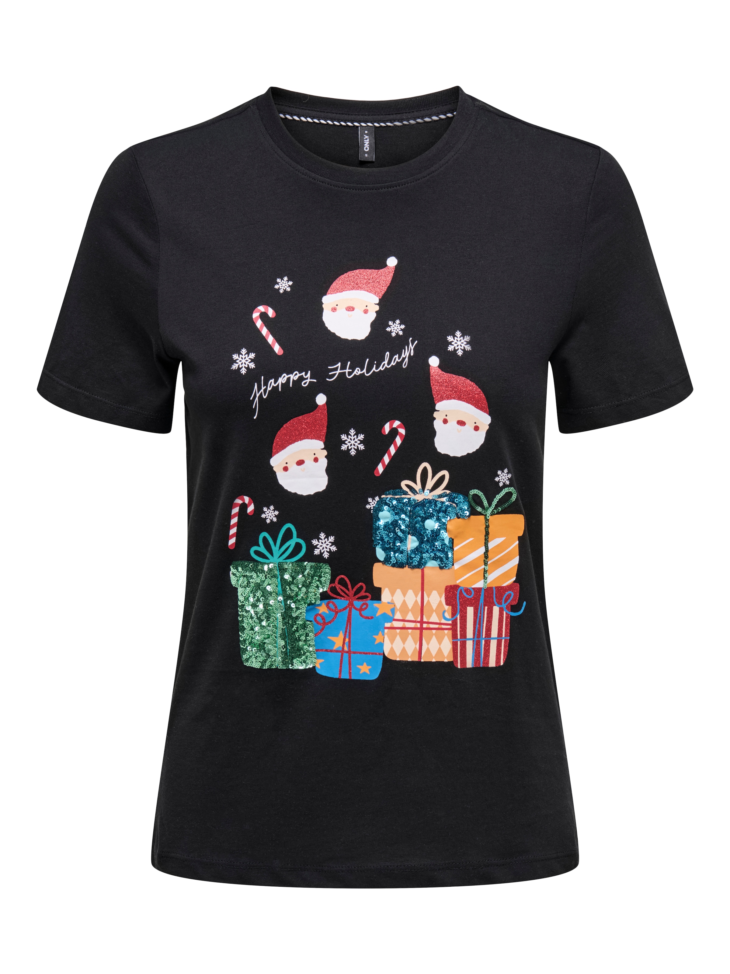 ONLY Rundhalsshirt "ONLXMAS YRSA CHRISTMAS REG S/S TOP JRS" für Weihnachten günstig online kaufen