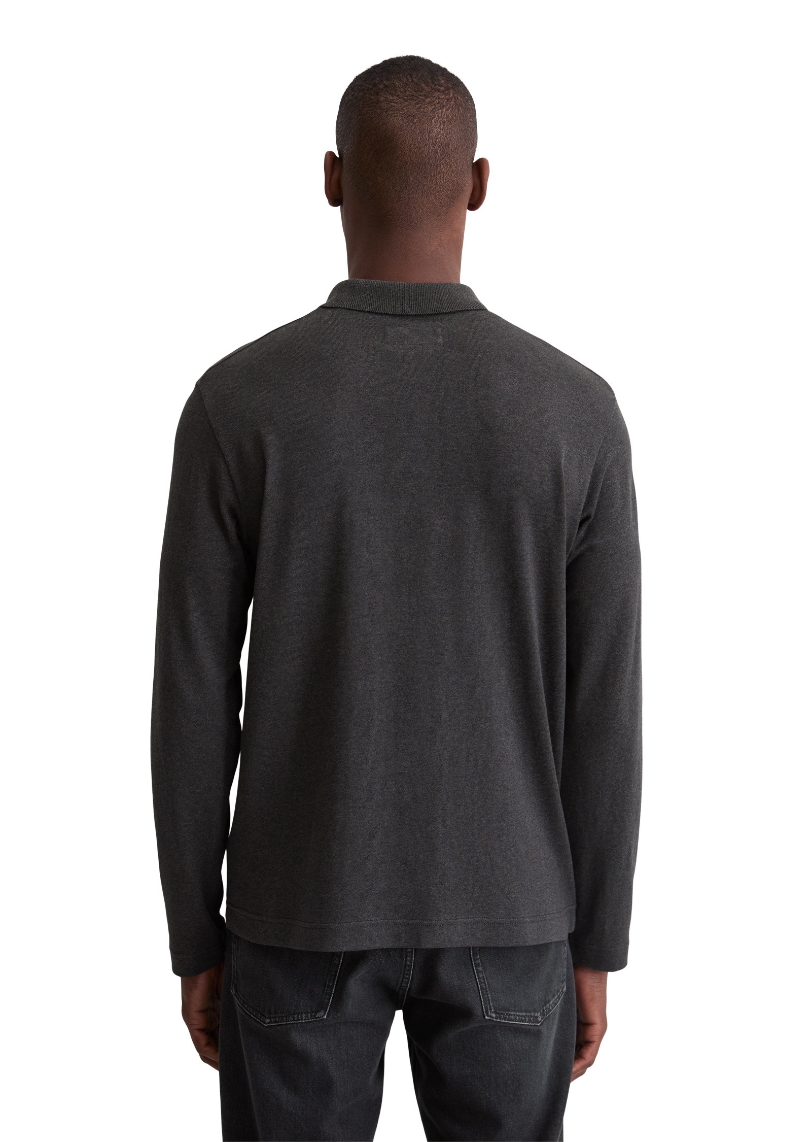 Thumbnail - Marc OPolo Langarmshirt "mit Flachstrickkragen"