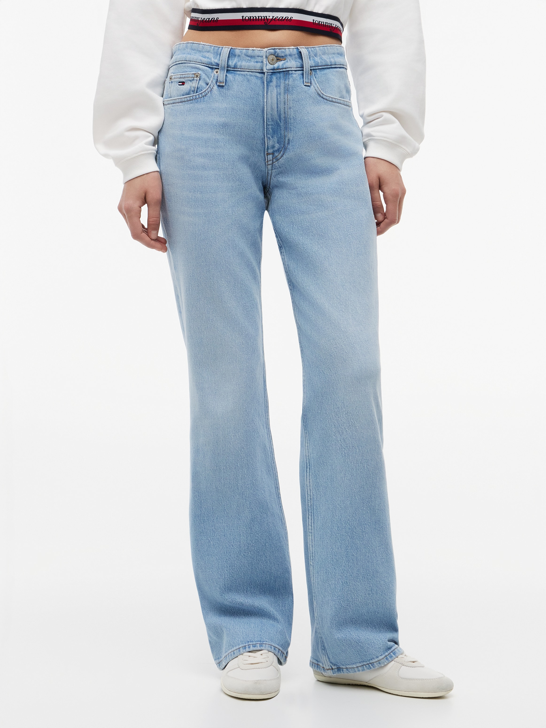 Tommy Jeans Bootcut-Jeans "CLEO MID BOOTCUT BJ0111" Baumwollmischung, Bootcut, normal waist