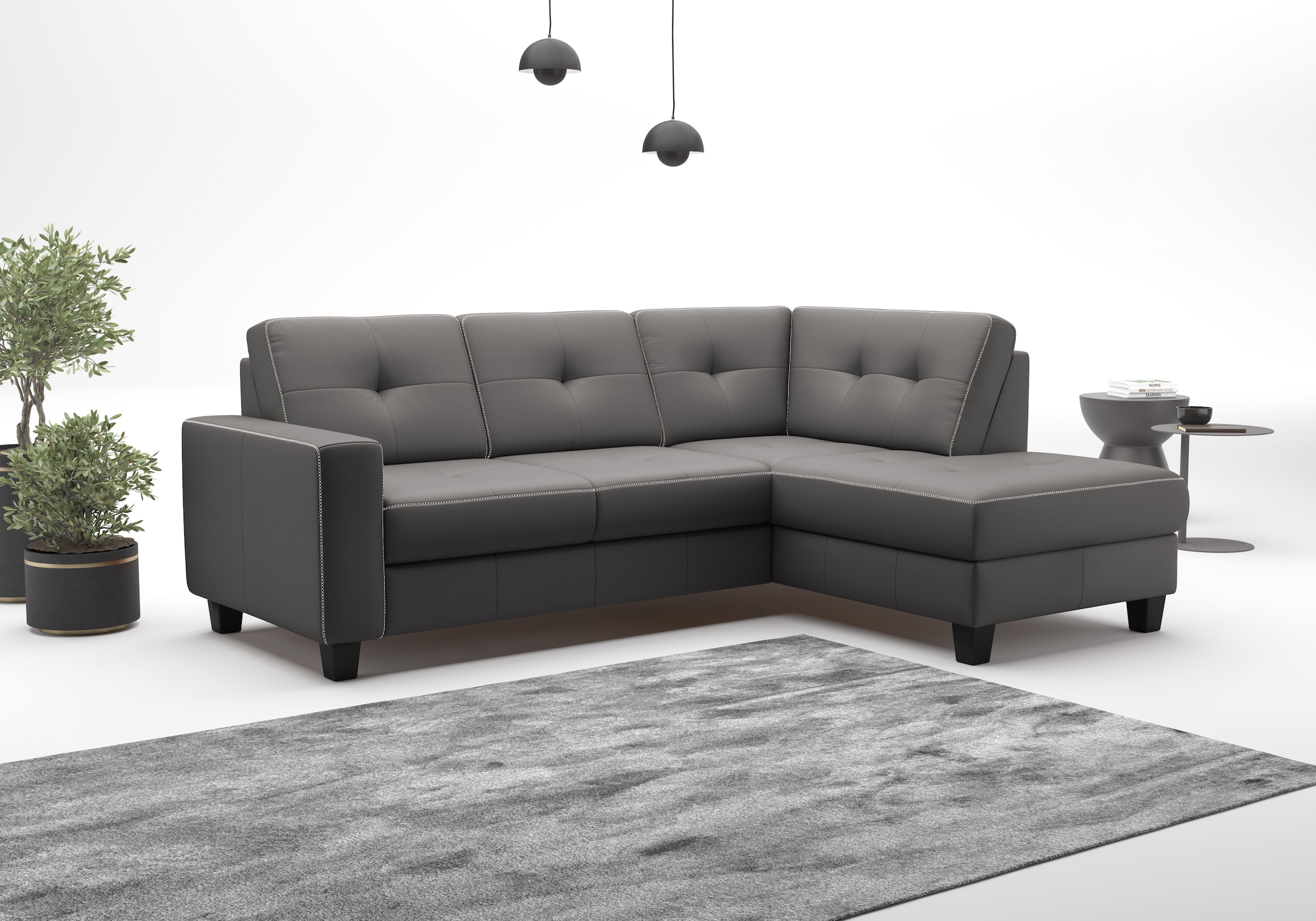 Home Affaire Varese Corner Sofa Mocca 7
