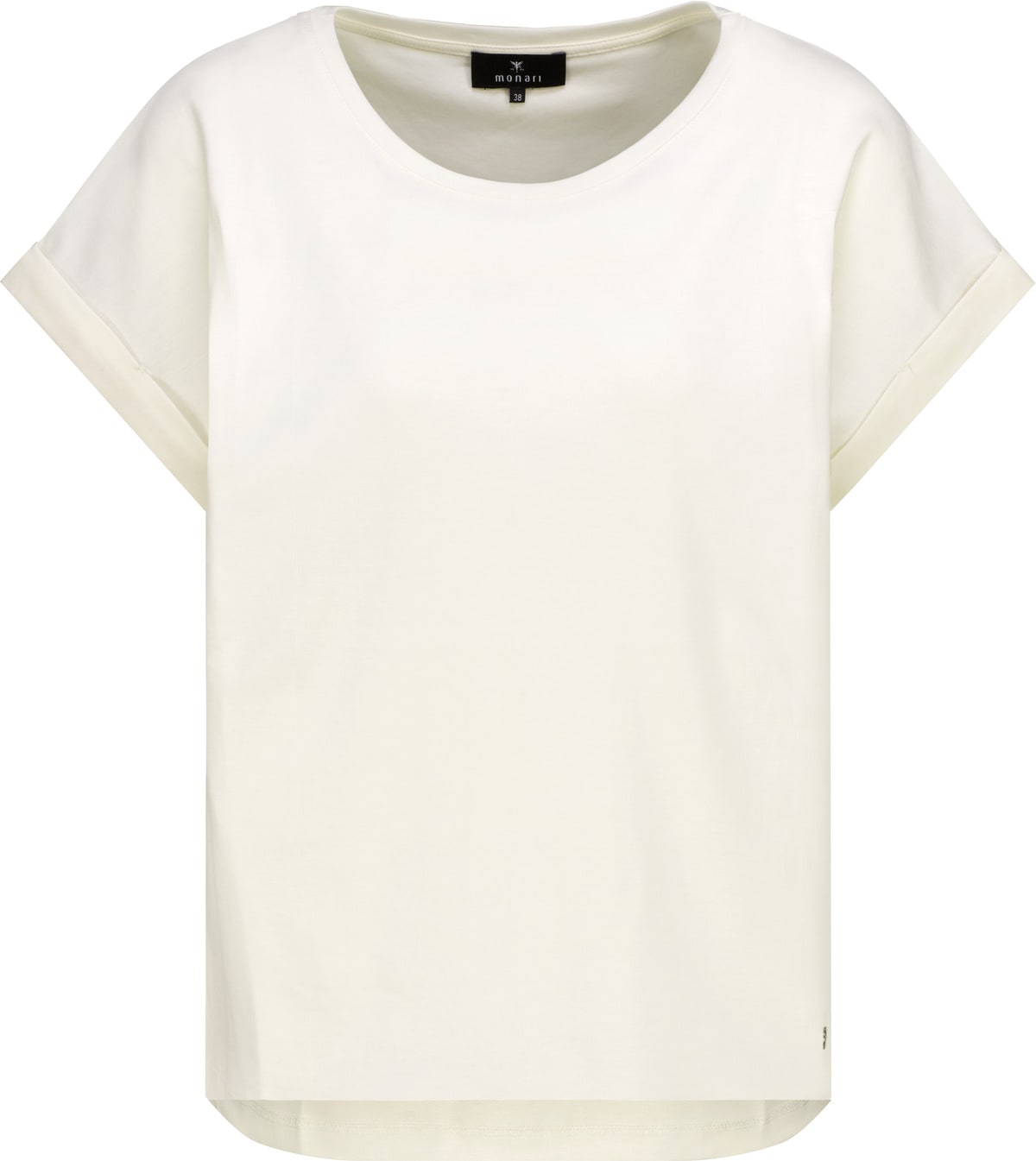 Monari T-Shirt »Shirt Basic Pima« Regular fit mit Rückenfalte