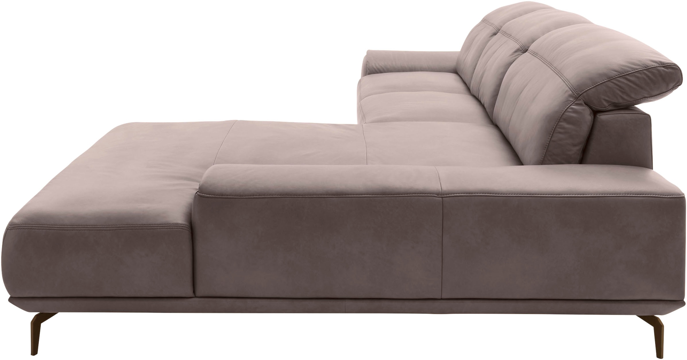 Musterring Wohnlandschaft »MR 2490«, Bronze-Fuß, Sitzhöhe 48cm, wahlweise mit Funktionen, Maße 342 x 207 cm