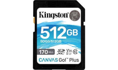 Speicherkarte »Canvas Go Plus microSD 512GB + ADP«, (Video Speed Class 30 (V30)/UHS...