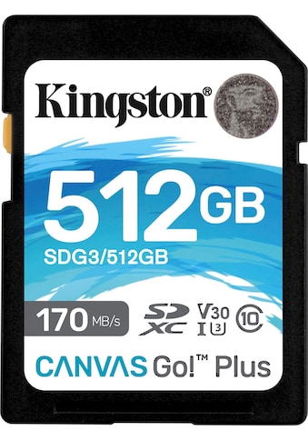 Speicherkarte »Canvas Go Plus microSD 512GB + ADP«, (Video Speed Class 30 (V30)/UHS...