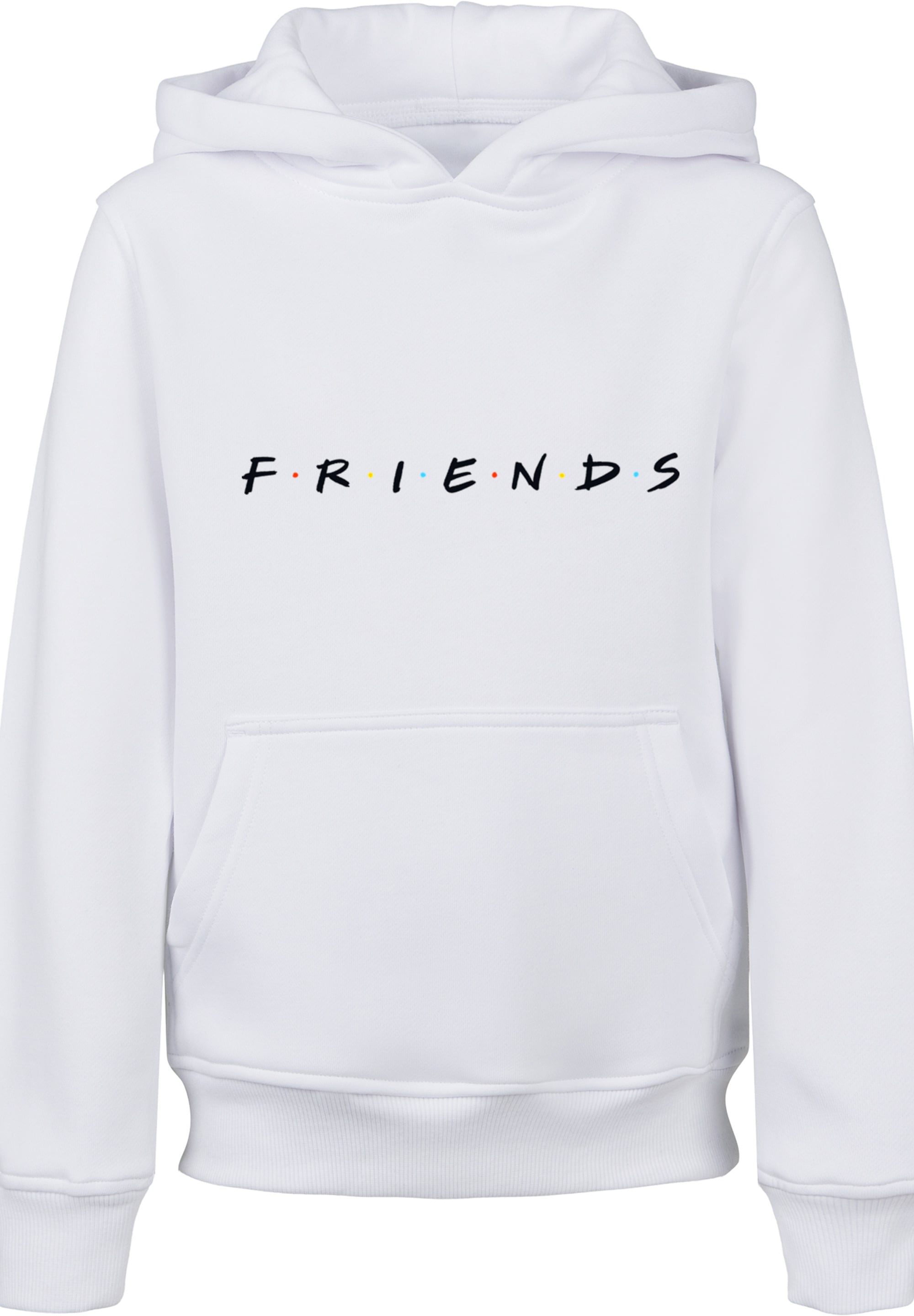 F4NT4STIC Sweatshirt FRIENDS TV Serie Text Logo WHT Unisex Kinder Premium Merch Jungen Madchen Bedruckt