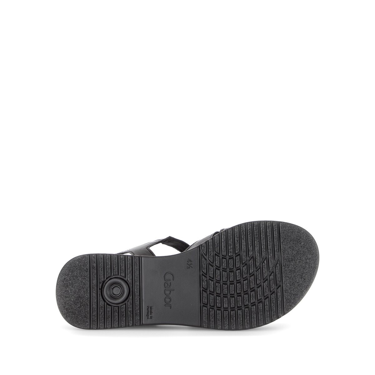 Plateausandaletten GABOR "Plateau Sandale", Damen, Gr. 39, schwarz, Schuhe 6